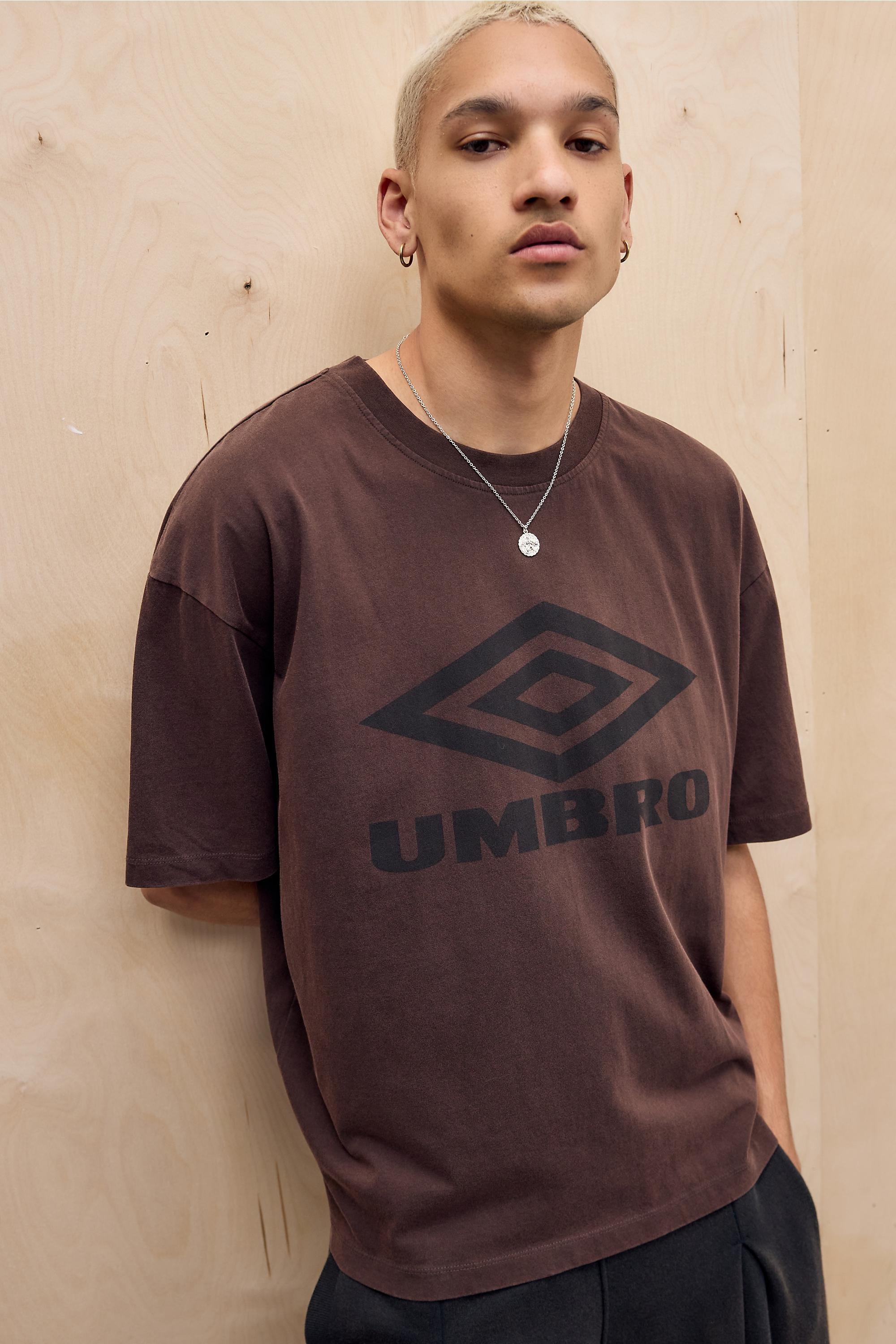 BROWN Umbro UO Exclusive Chocolate Vintage T-Shirt, BRN, large image number 0