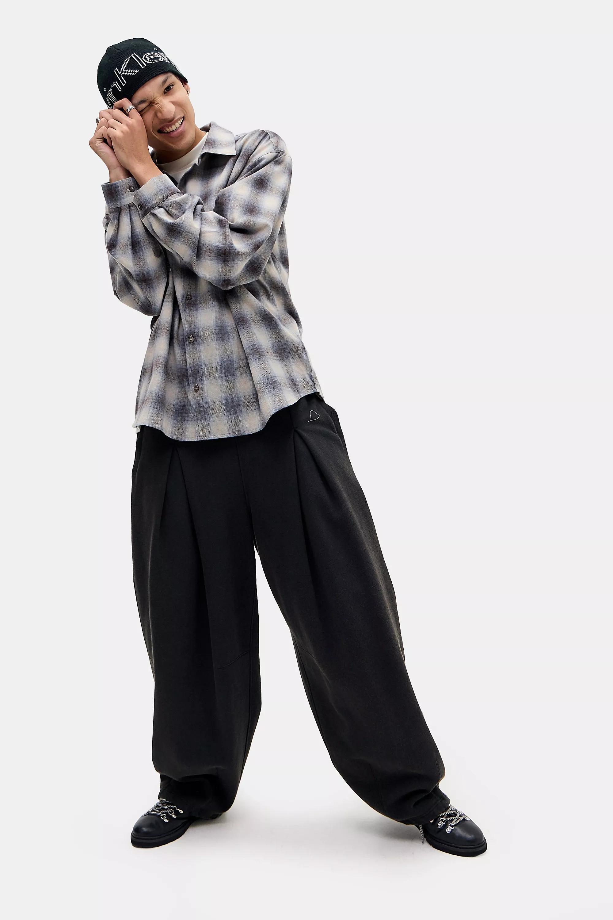 Blue Umbro Uo Exclusive Blue Checked Shirt, BLUE, large image number 2