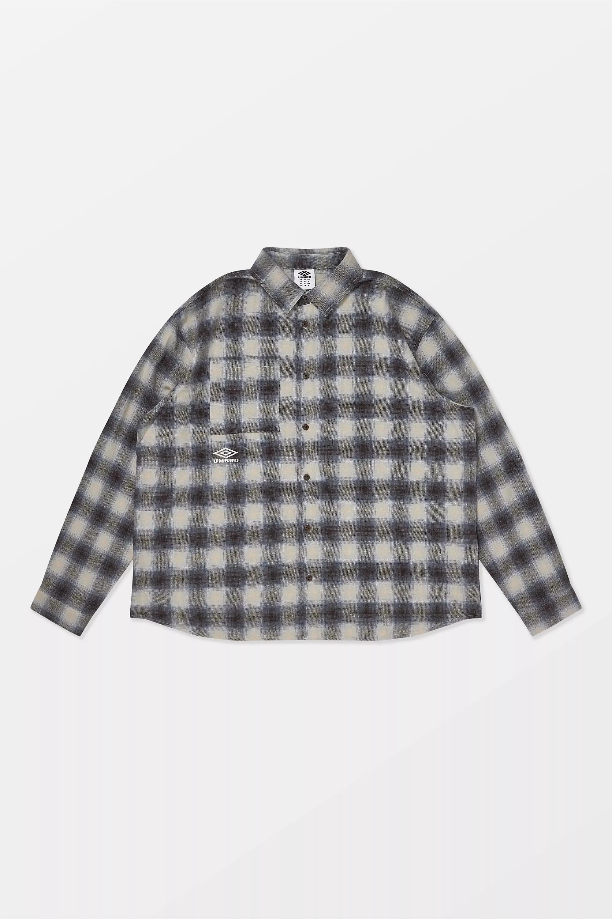 Blue Umbro Uo Exclusive Blue Checked Shirt, BLUE, large image number 4