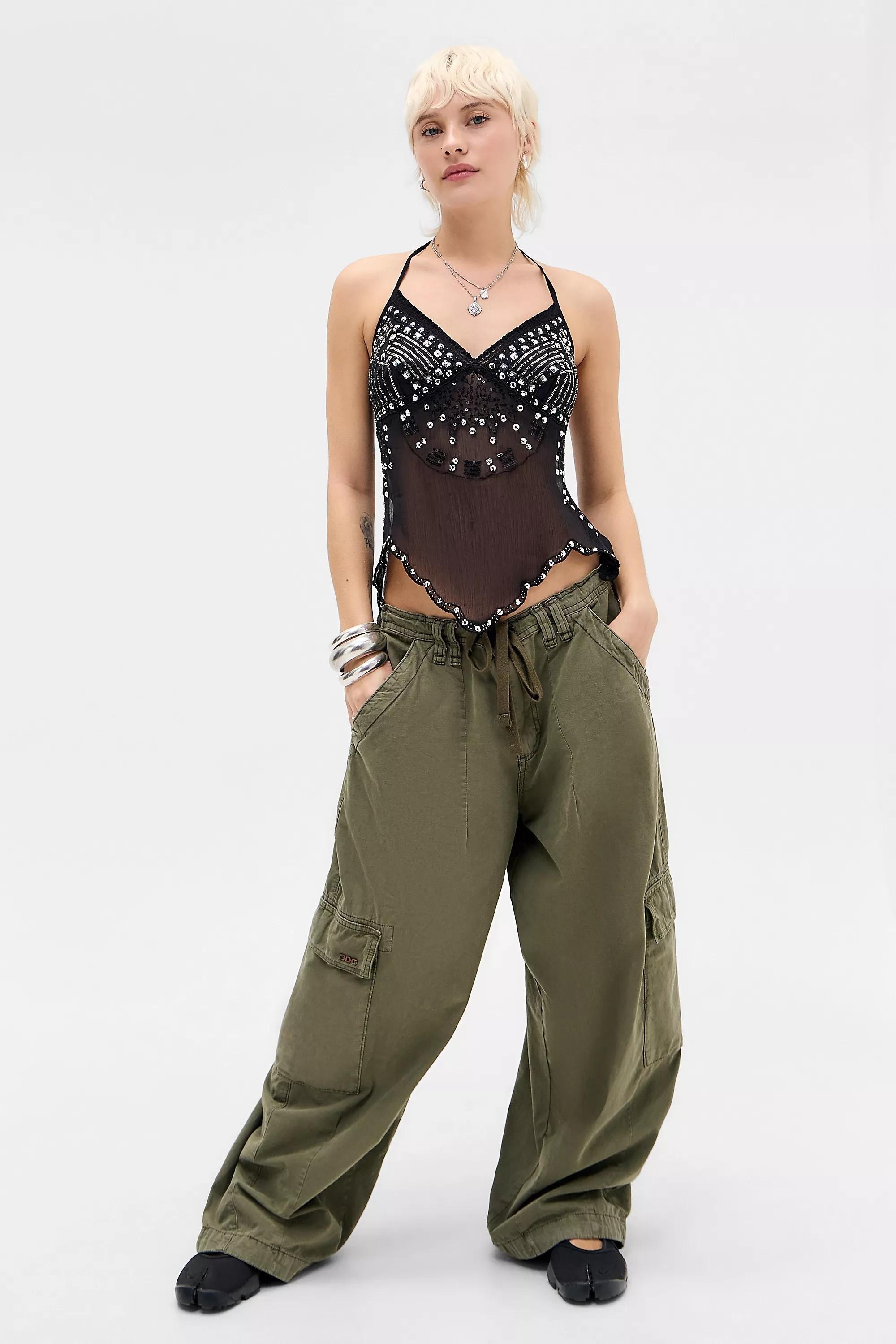 Black Light Before Dark Iris Ibiza Studded Tank Top, BLK, large image number 2