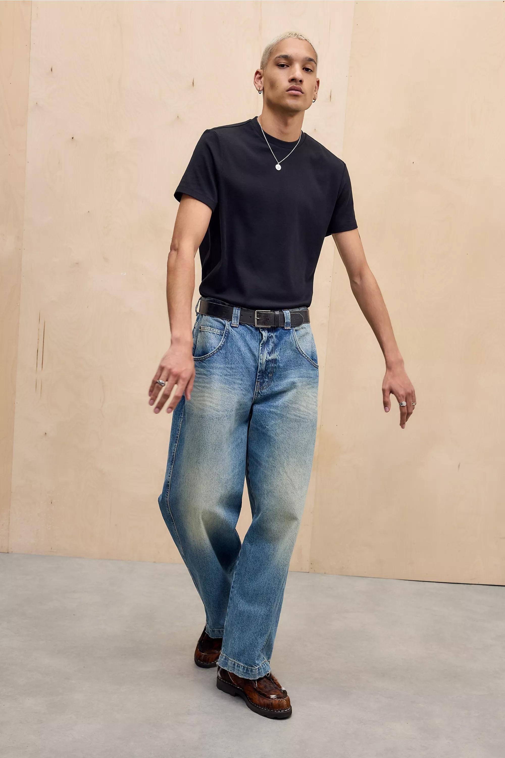 Black Uo Black Slim Short Sleeve T-Shirt, BLK, large image number 1