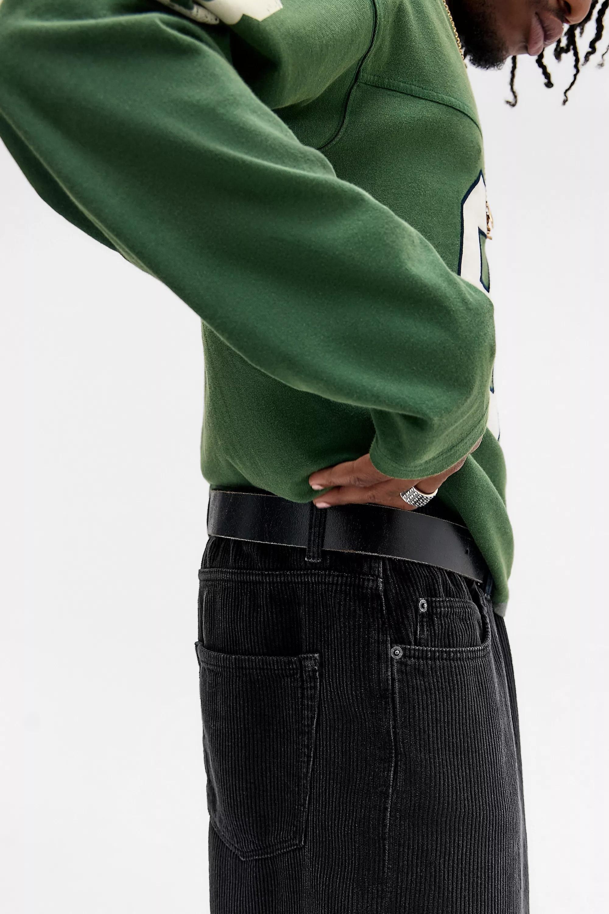 Black Bdg Jack Chunky Corduroy Trousers, BLK, large image number 1