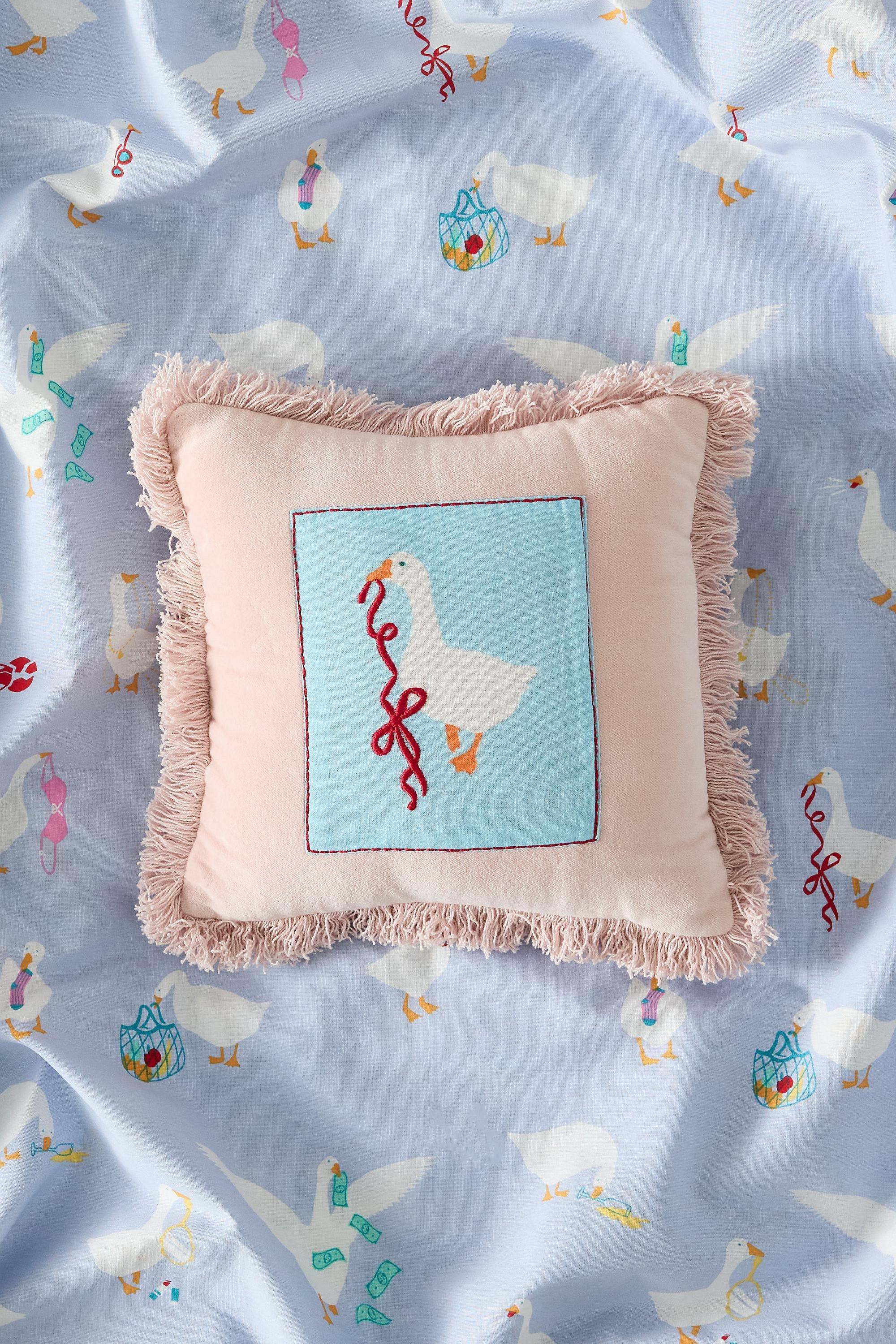 PINK Silly Goose Mini Cushion, PINK, medium