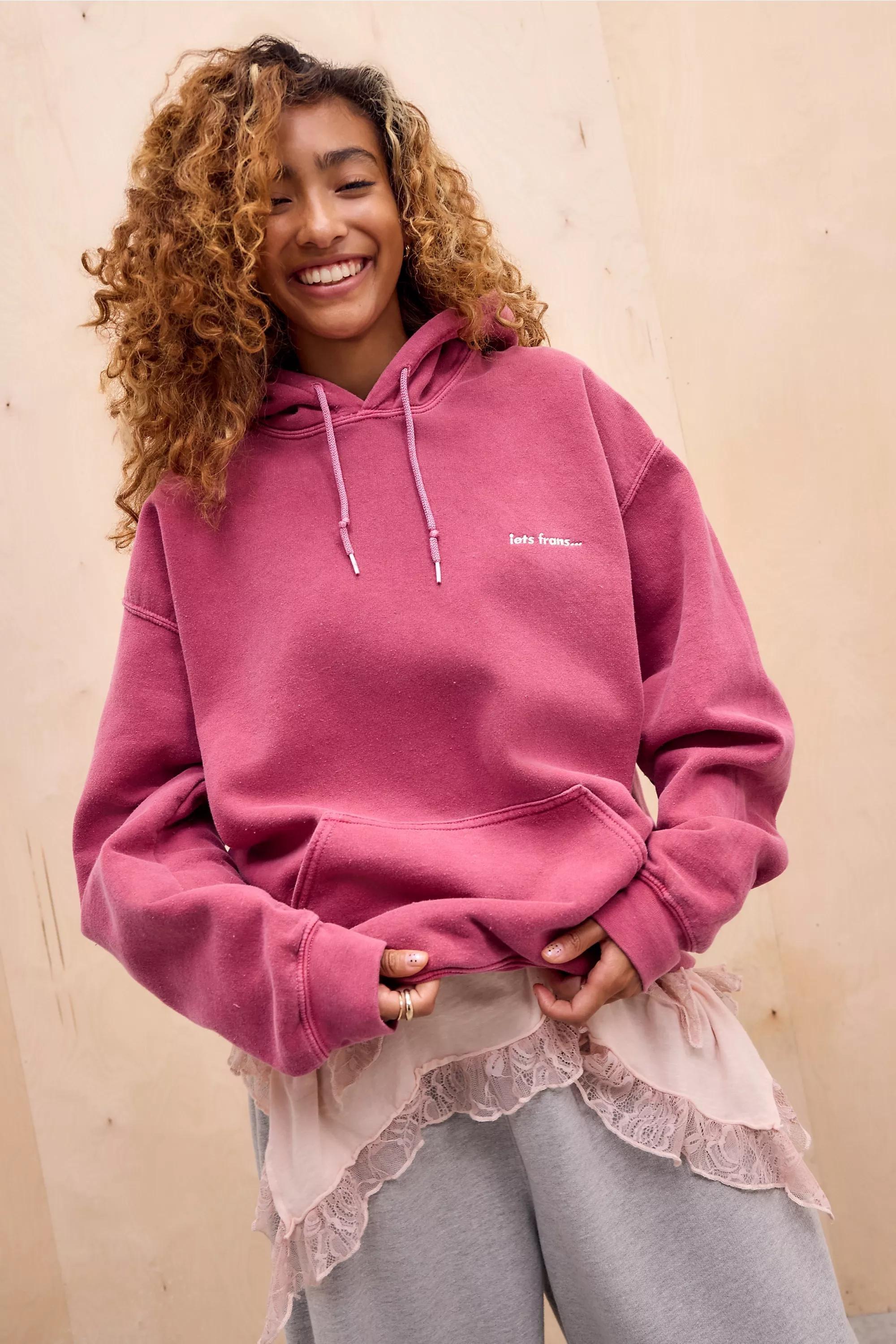 RED iets frans... Pear Red Hoodie, RED, medium