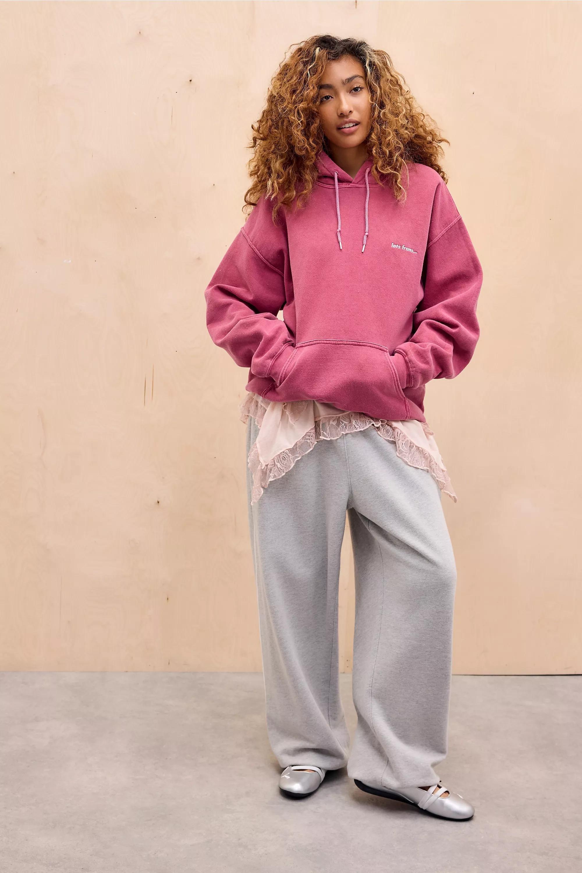 RED iets frans... Pear Red Hoodie, RED, large image number 1