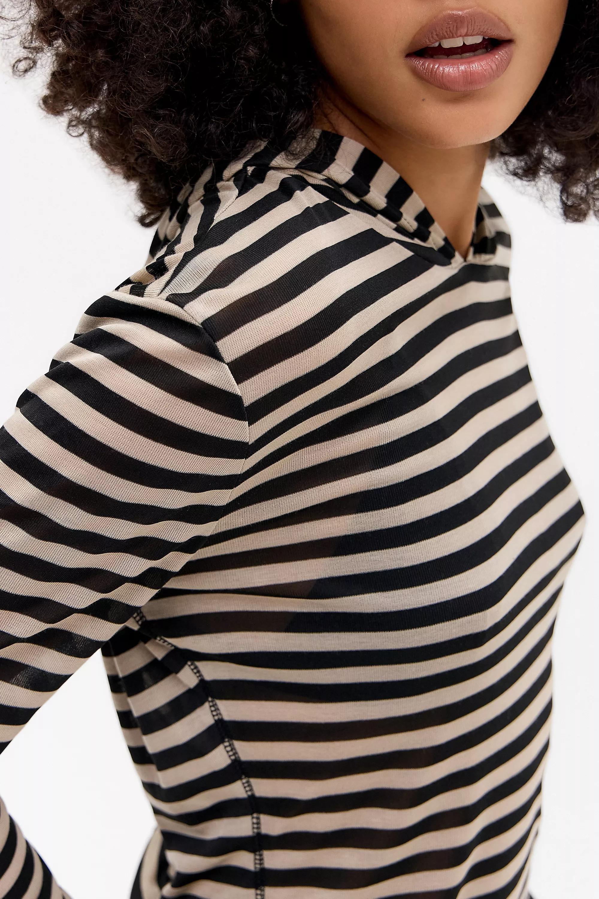 Multicolour Jaded London Mist Stripe Hoodie, ASSORT, large image number 2