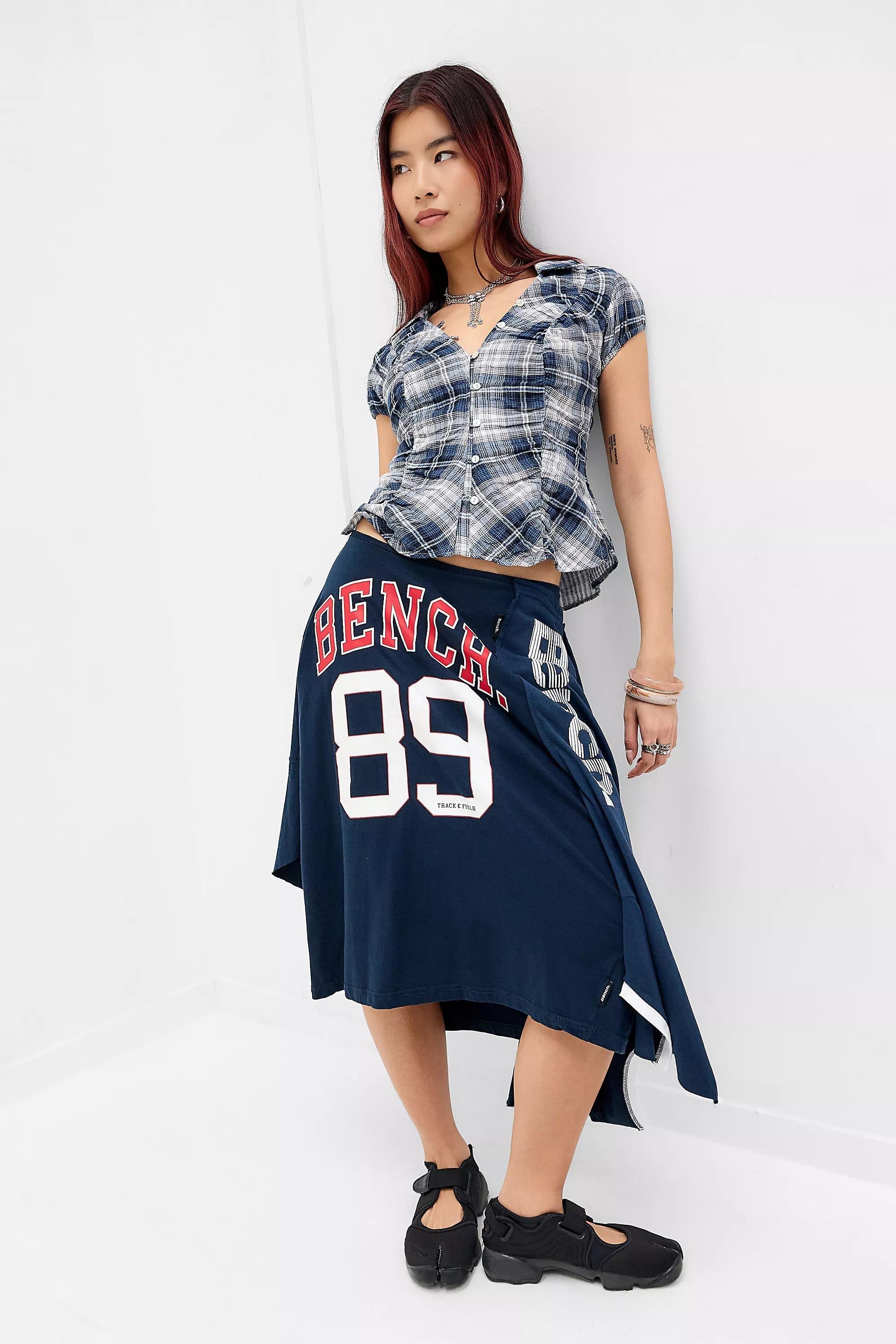 Blue Kimchi Blue Luna Ruched Shirt, BLUE, medium