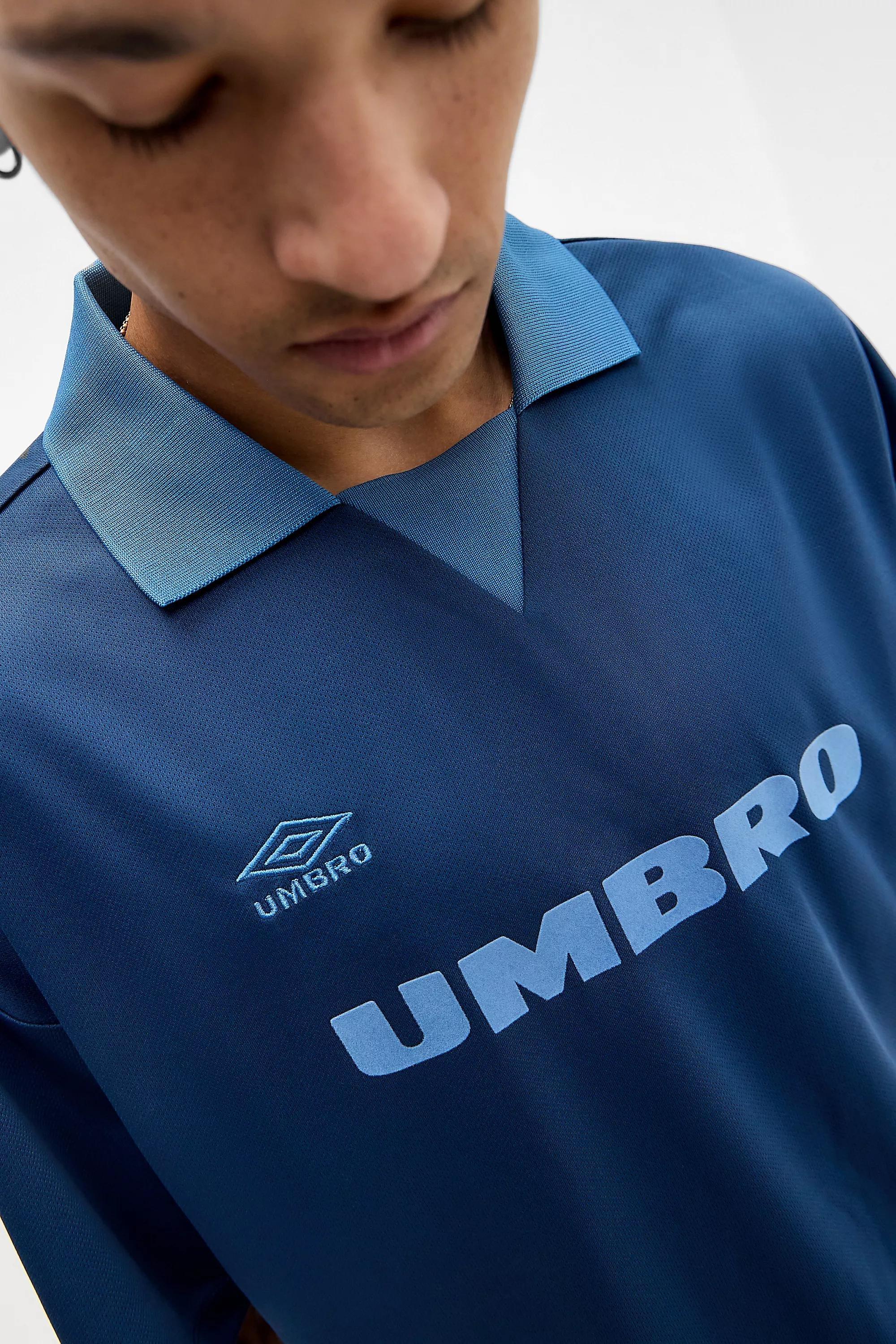 Blue Uo Collared Football Shirt, BLUE, large image number 1