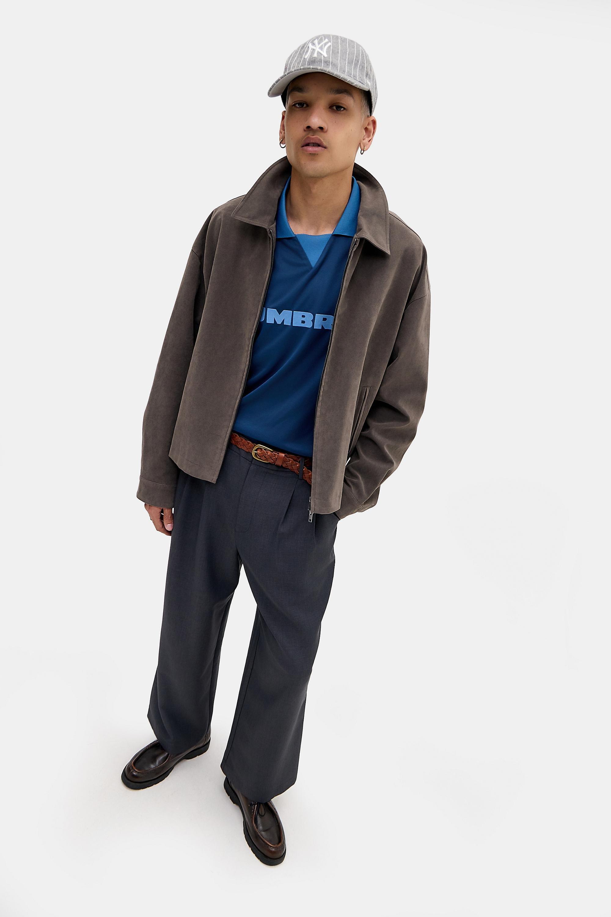 Blue Uo Collared Football Shirt, BLUE, large image number 2