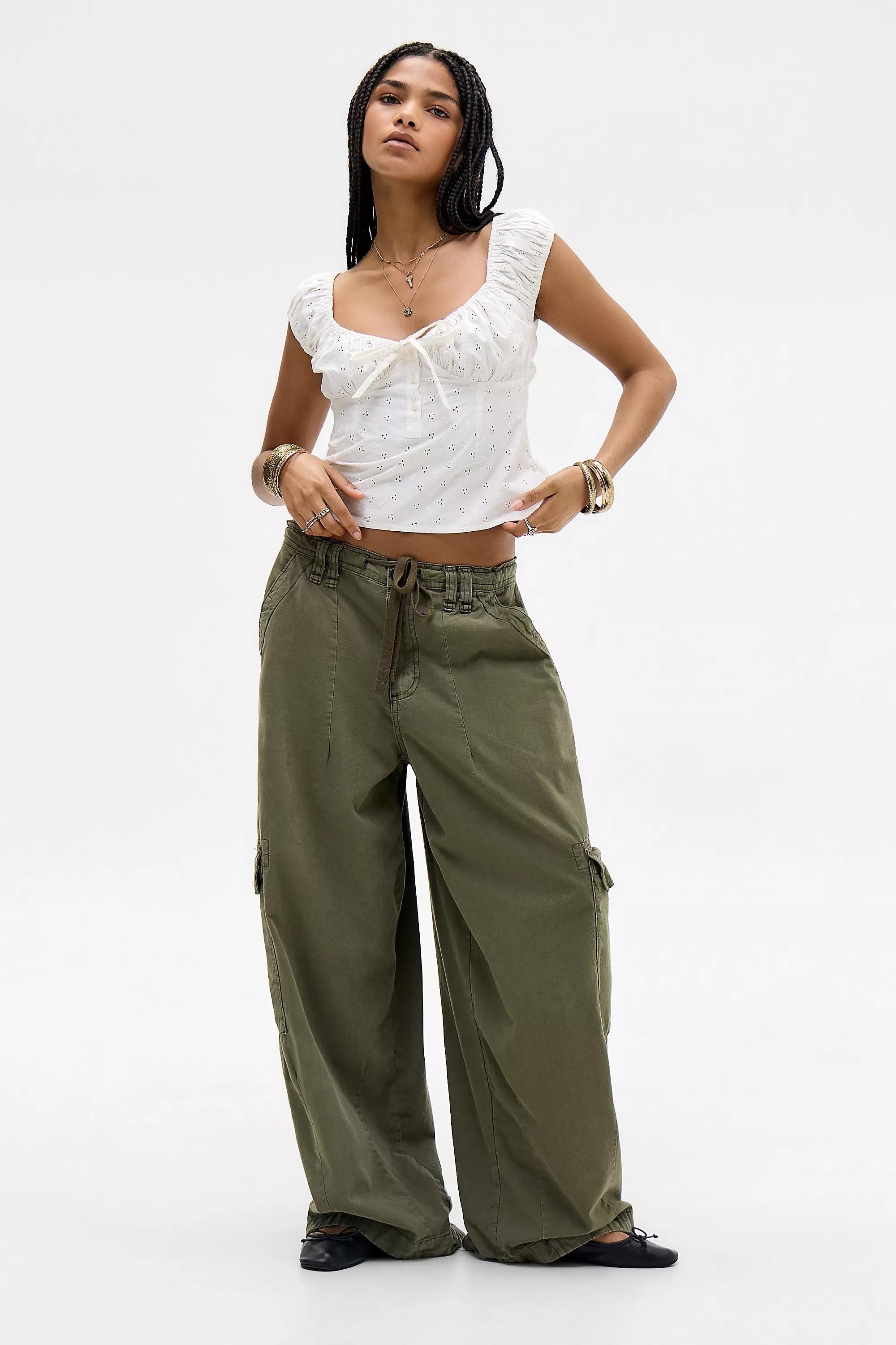 White Kimchi Blue Hallie Broderie Blouse, WHT, large image number 2