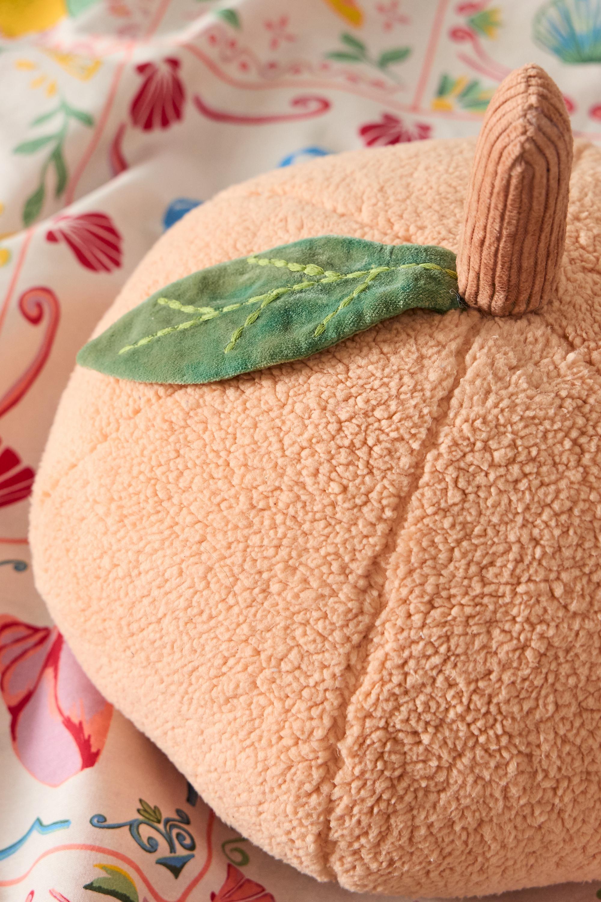 ORANGE Peach Cushion, ORANGE, medium