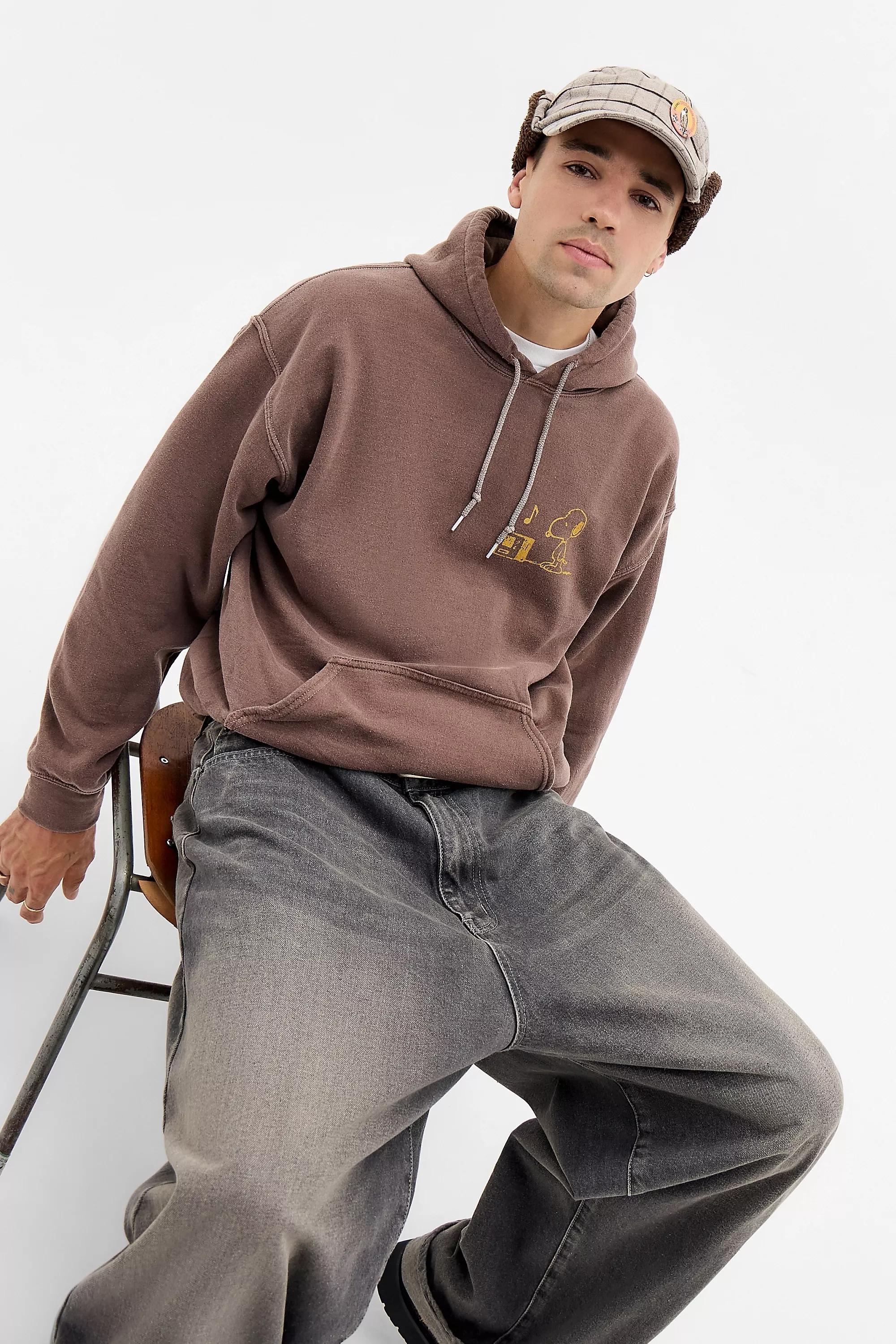 Brown Uo Snoopy Hoodie, BRN, large image number 3