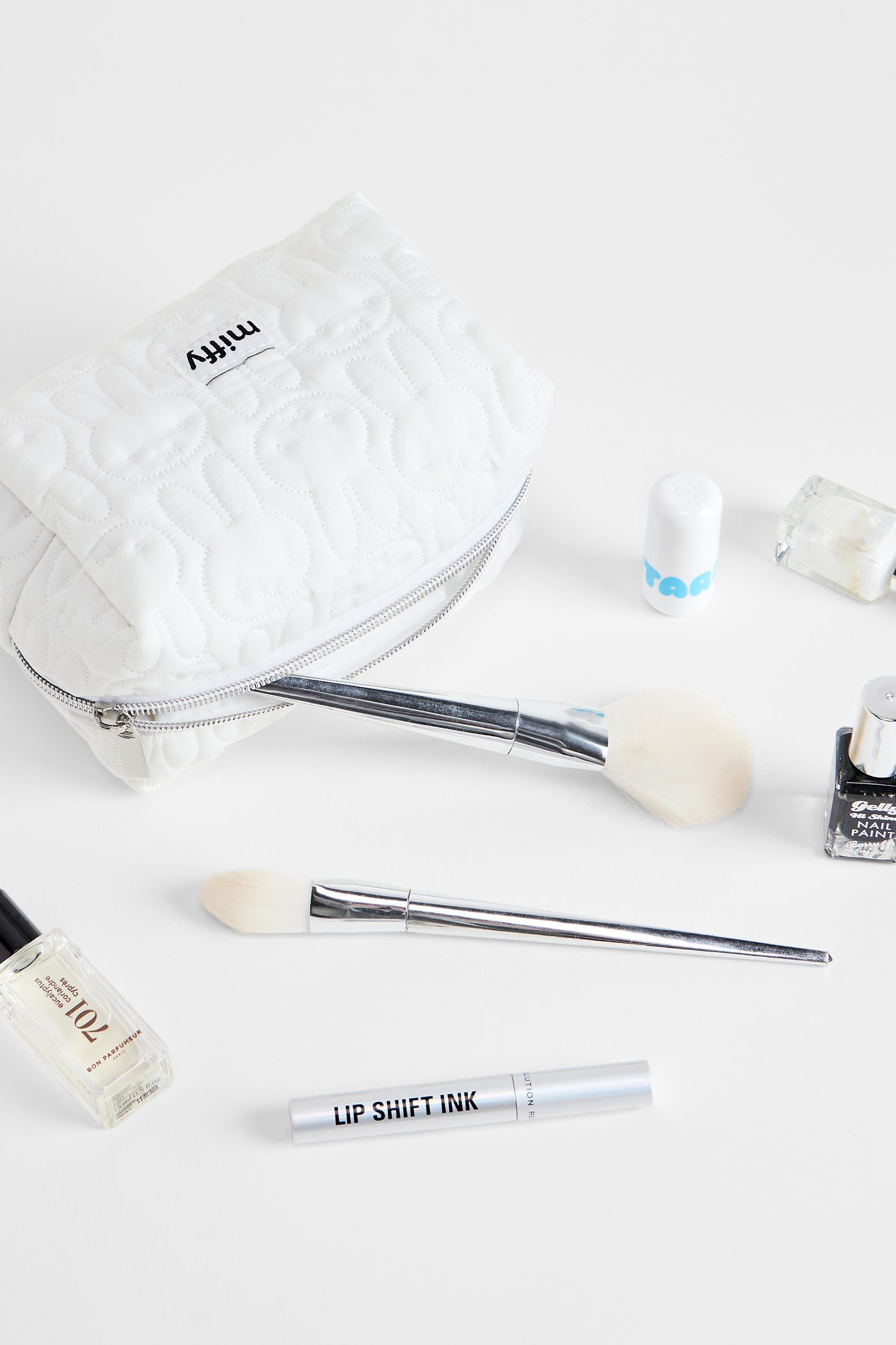 White Skinnydip Miffy Quilted Makeup Bag, WHT, large image number 1