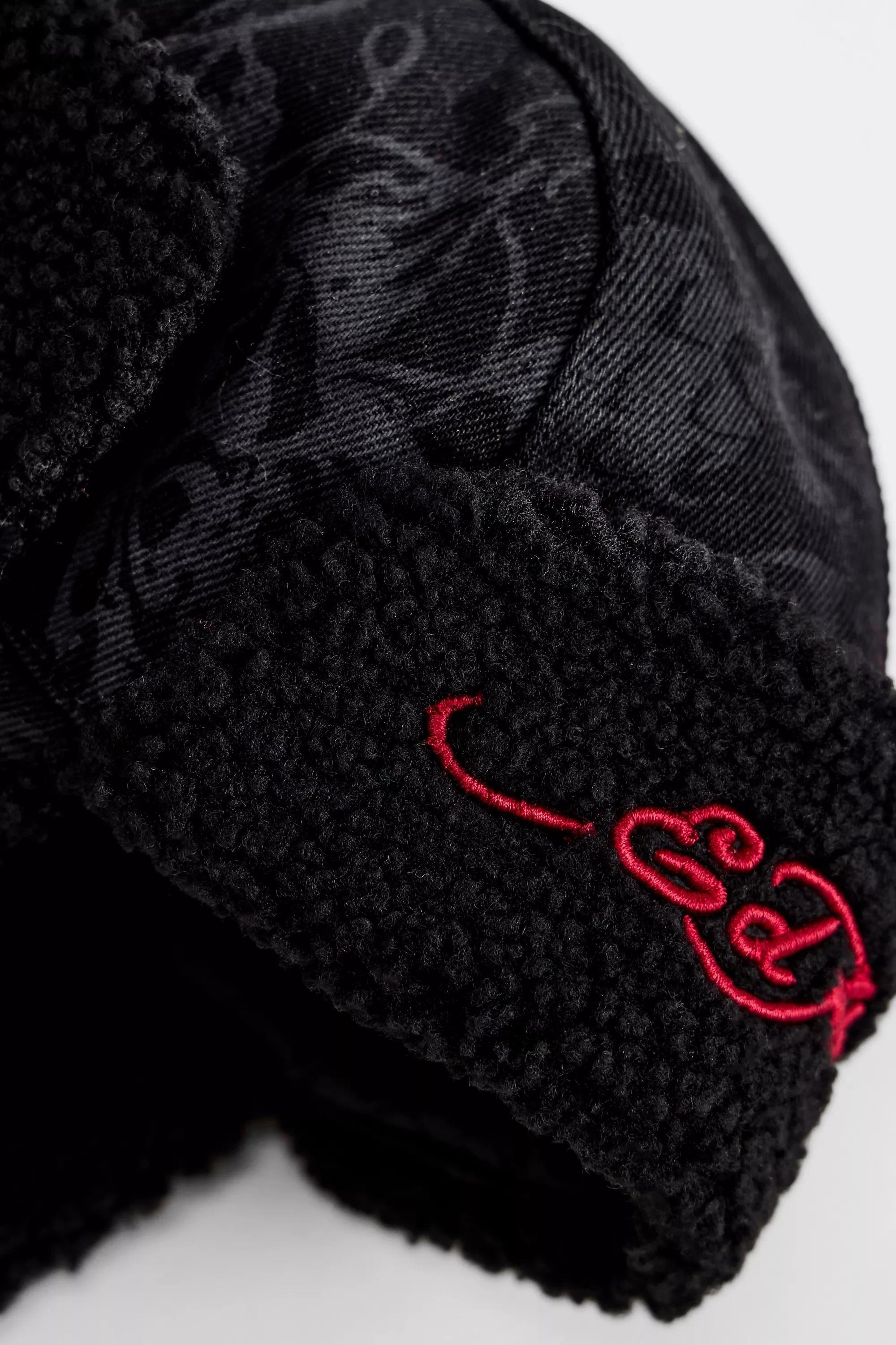 Black Ed Hardy Uo Trapper Hat, BLK, large image number 2