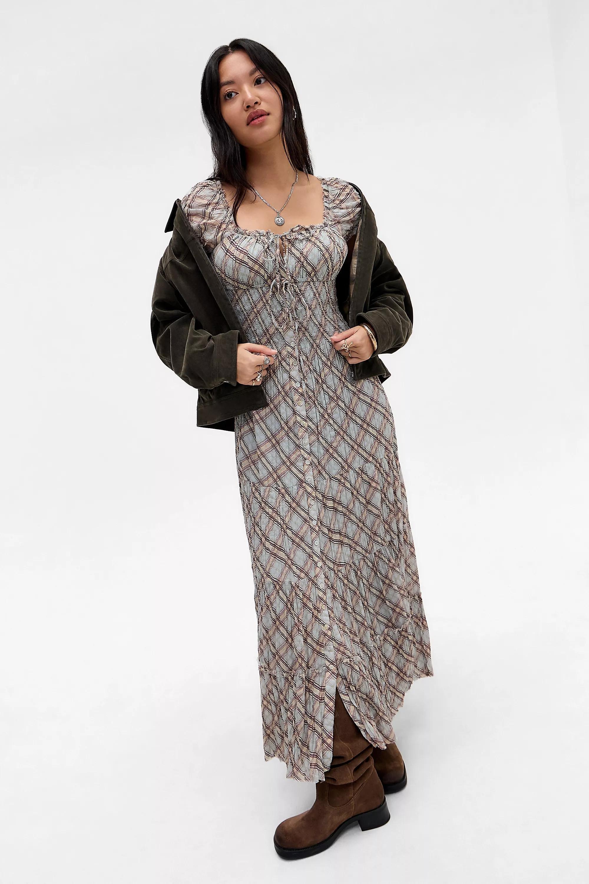 Blue Kimchi Blue Samira Prairie Maxi Dress, BL MOTIF, large image number 3