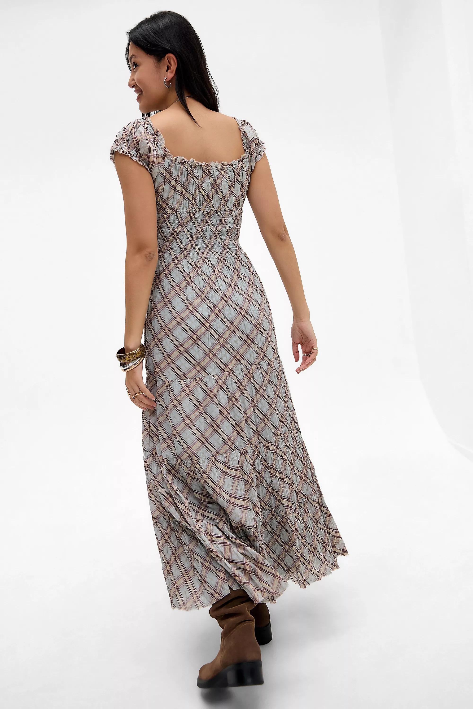 Blue Kimchi Blue Samira Prairie Maxi Dress, BL MOTIF, large image number 4