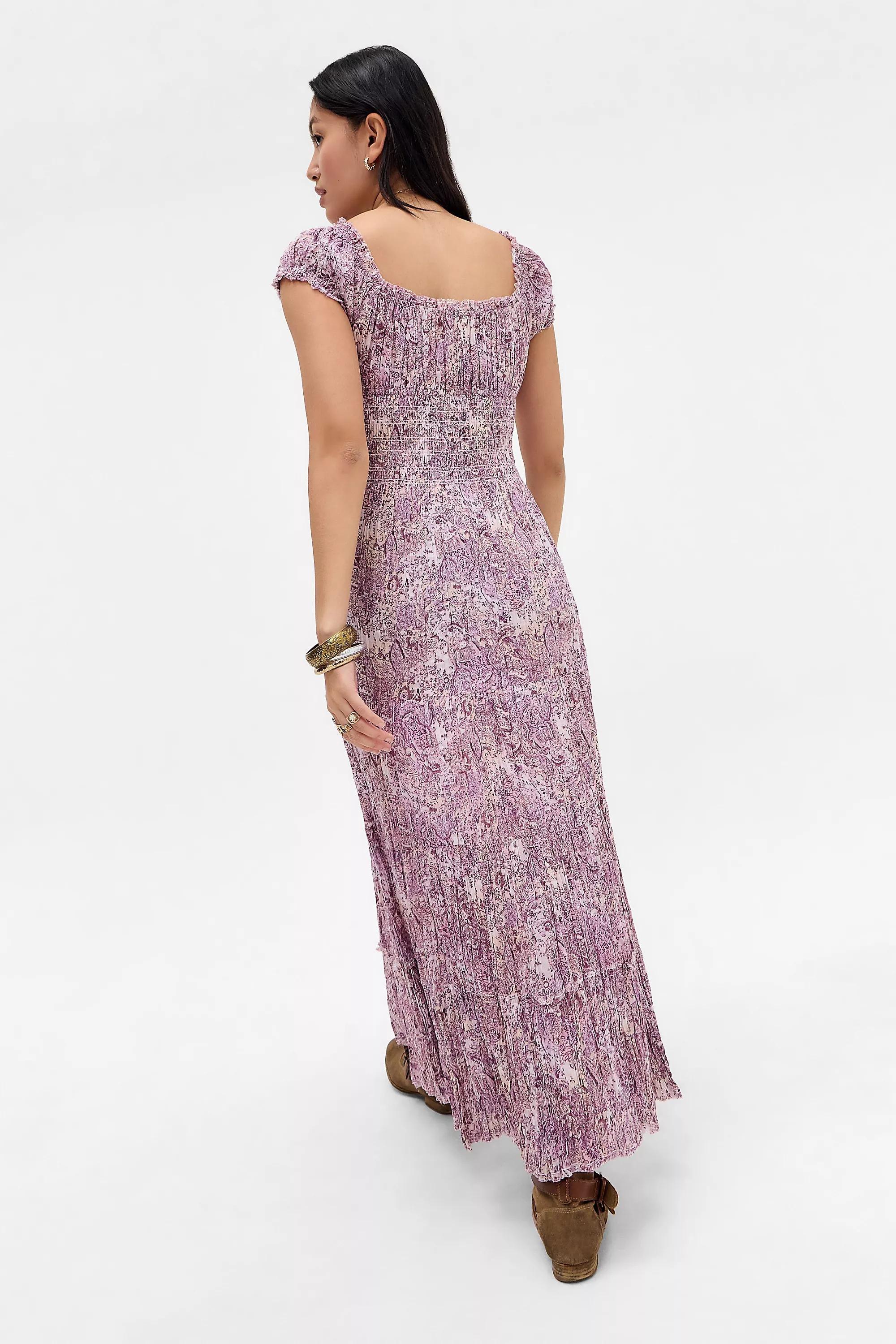 Purple Kimchi Blue Samira Prairie Maxi Dress, LILAC, large image number 3