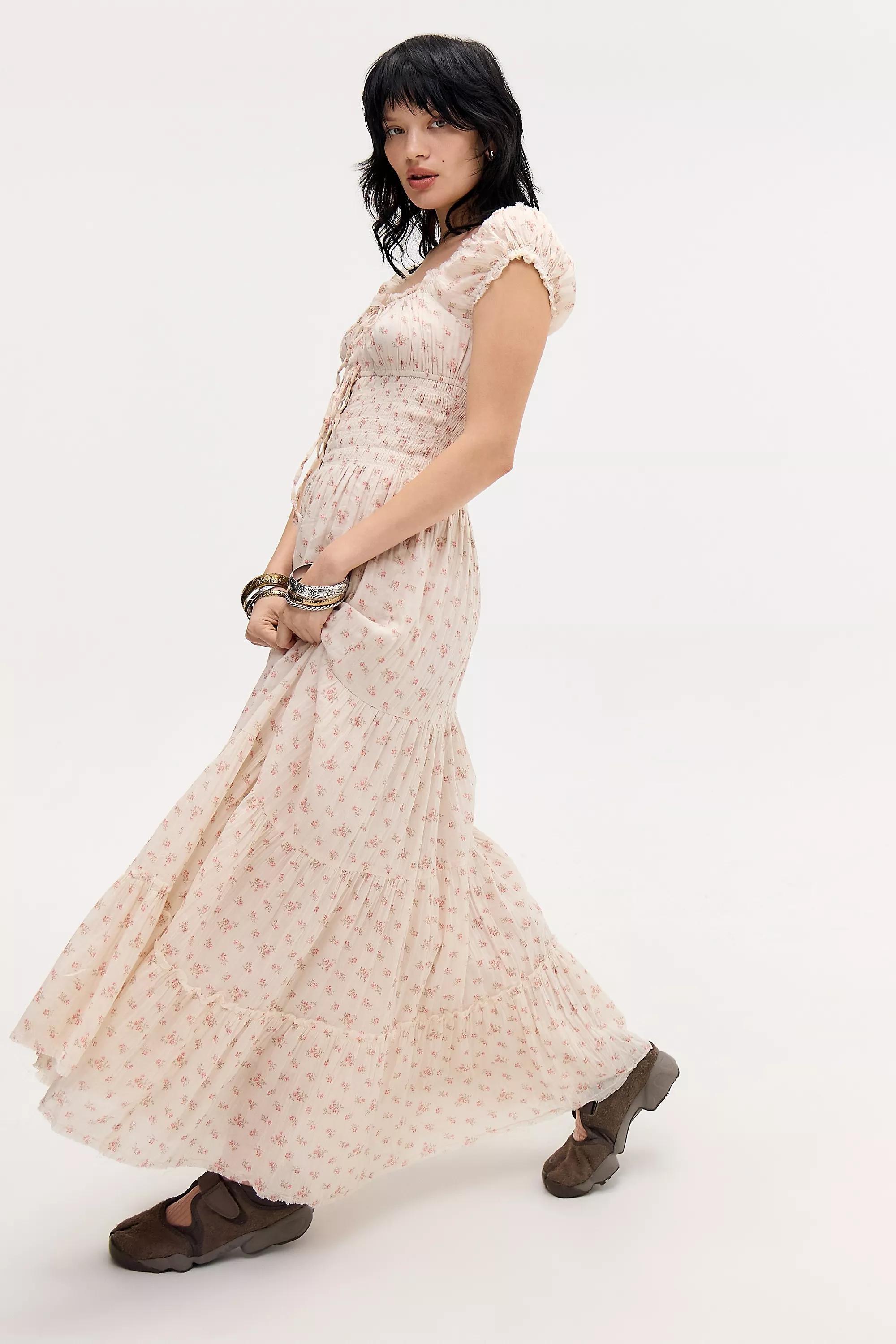 Orange Pattern Kimchi Blue Samira Maxi Dress, ORANGE MOT, large image number 2