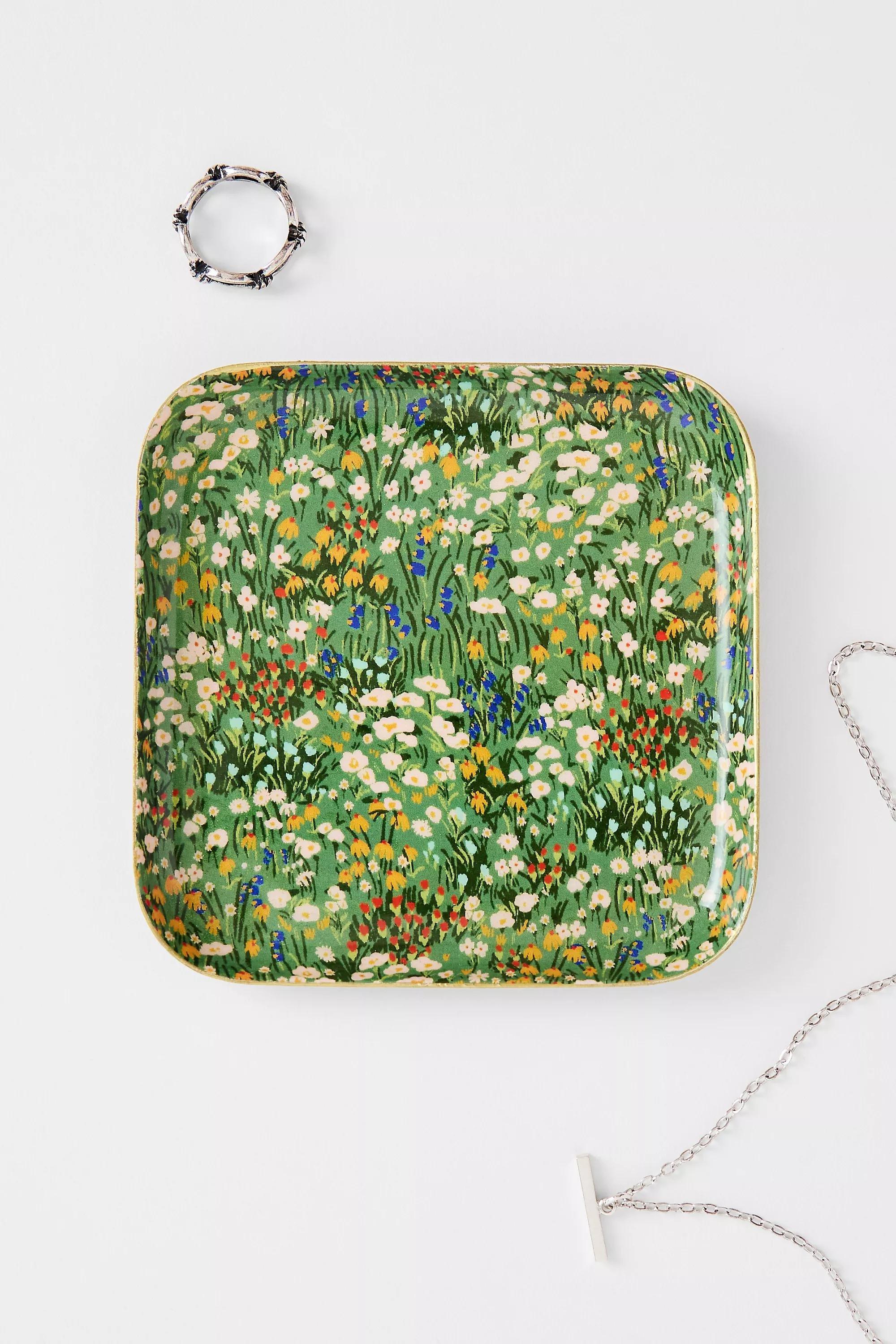 Multicolour Anette Floral Garden Trinket Dish, ASSORT, large image number 0