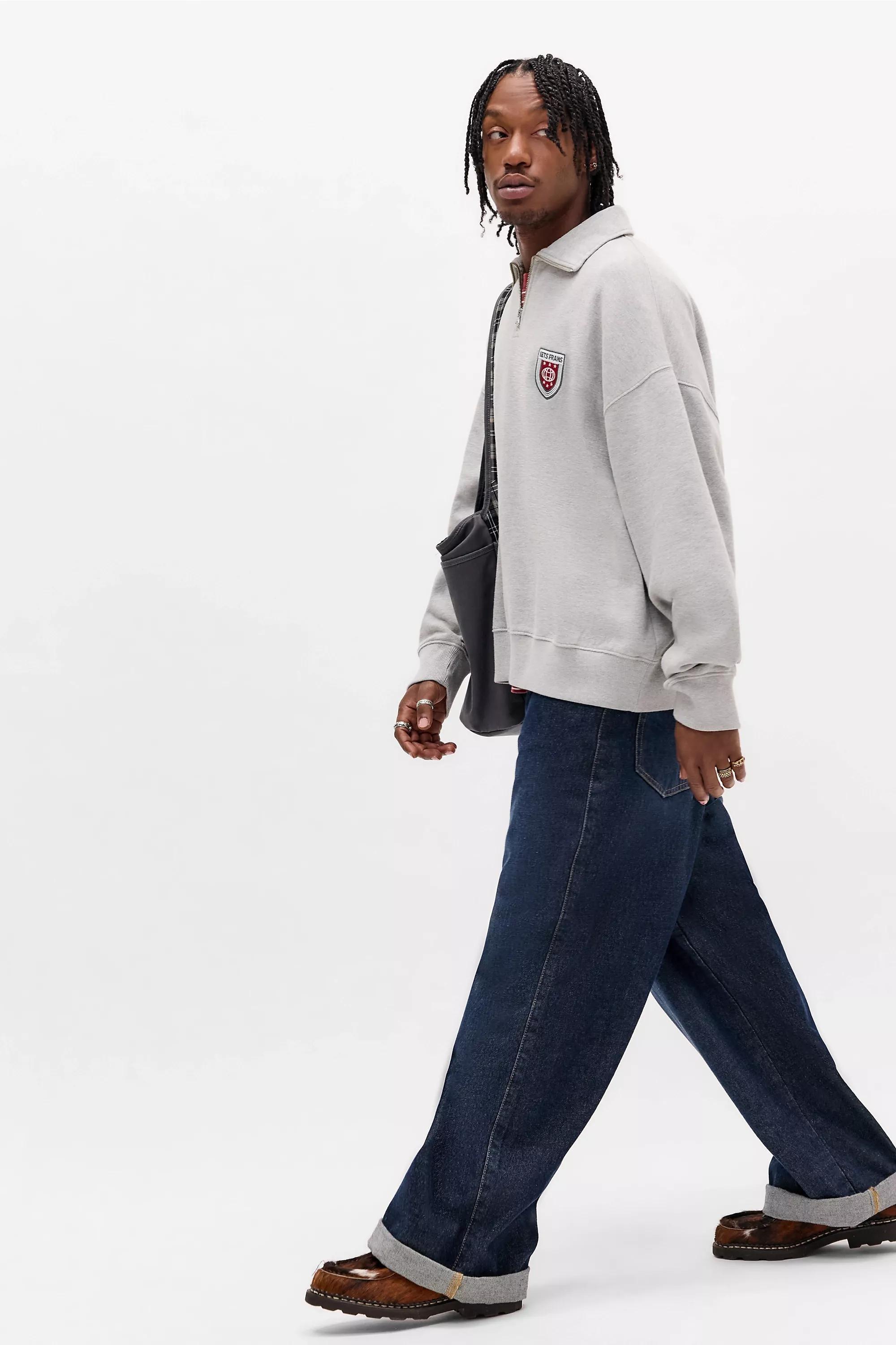 Grey iets frans&hellip; Badge Sweatshirt, GREY, large image number 1