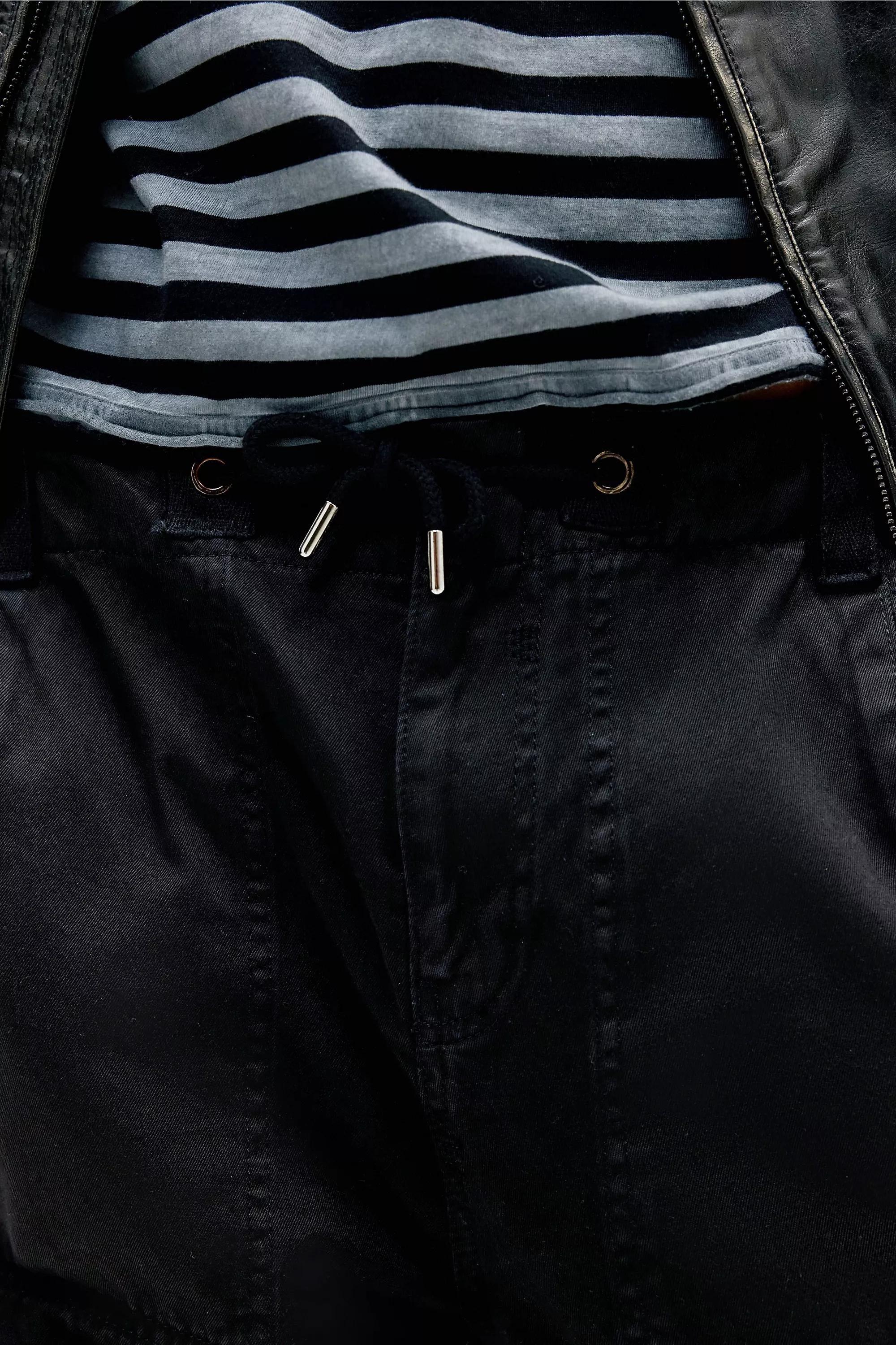 Black Bdg Washed Denzel Cargo Trousers, BLK, large image number 3