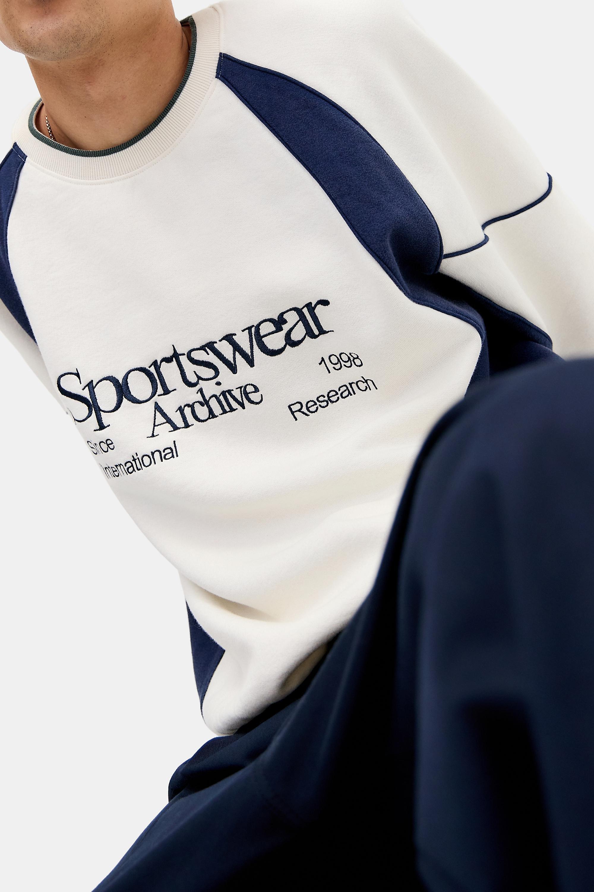 Beige iets frans...Panel Sport Sweatshirt, CREME, large image number 0