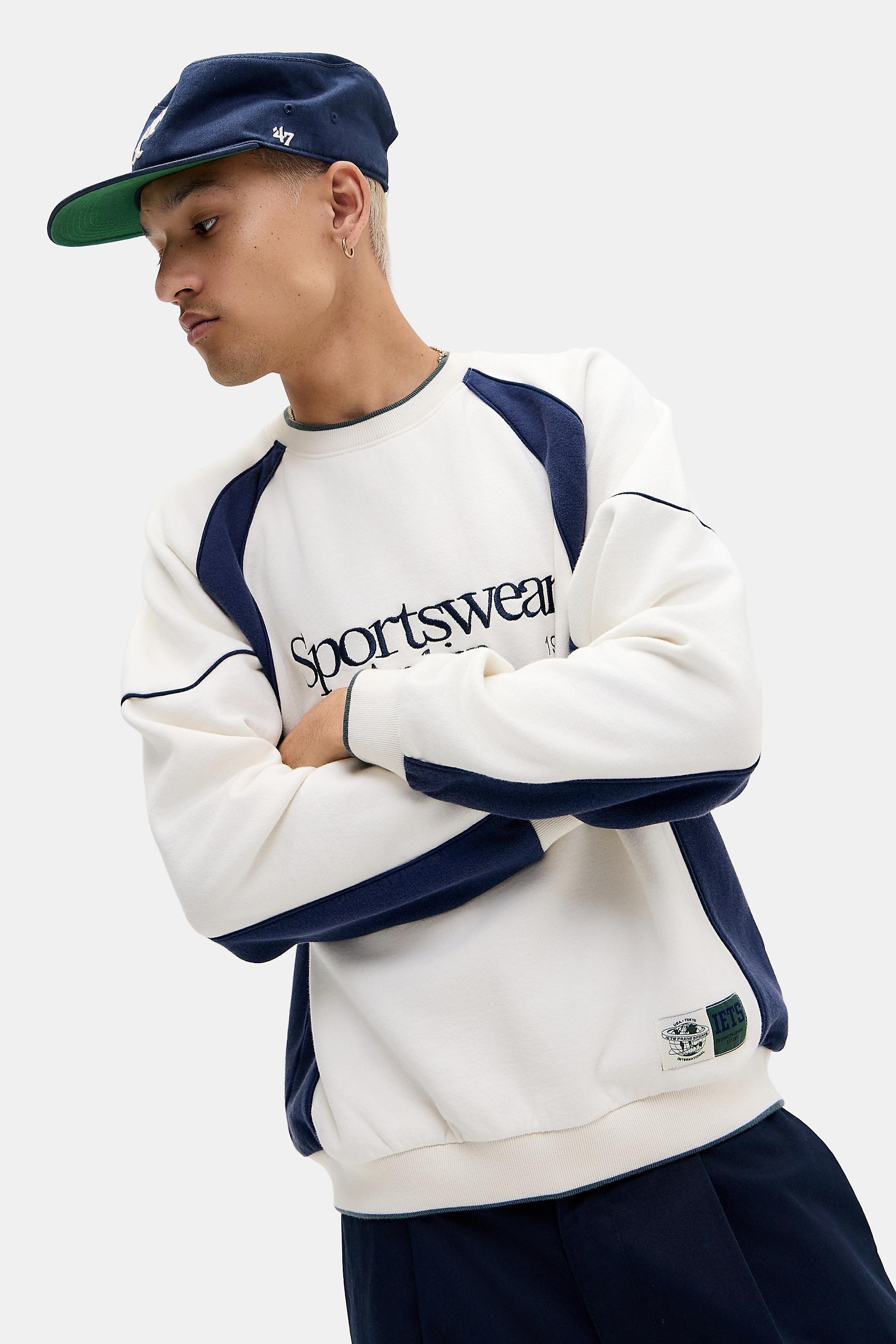 Beige iets frans...Panel Sport Sweatshirt, CREME, large image number 2