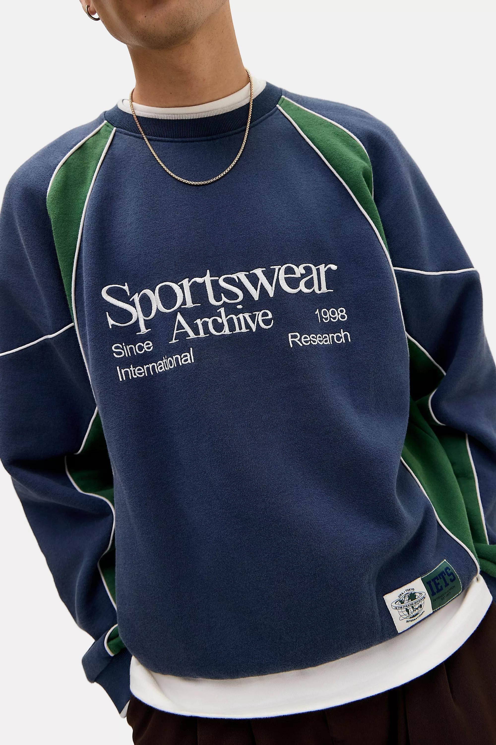 Navy iets frans... Sporty Panel Sweatshirt, NAVY, large image number 0