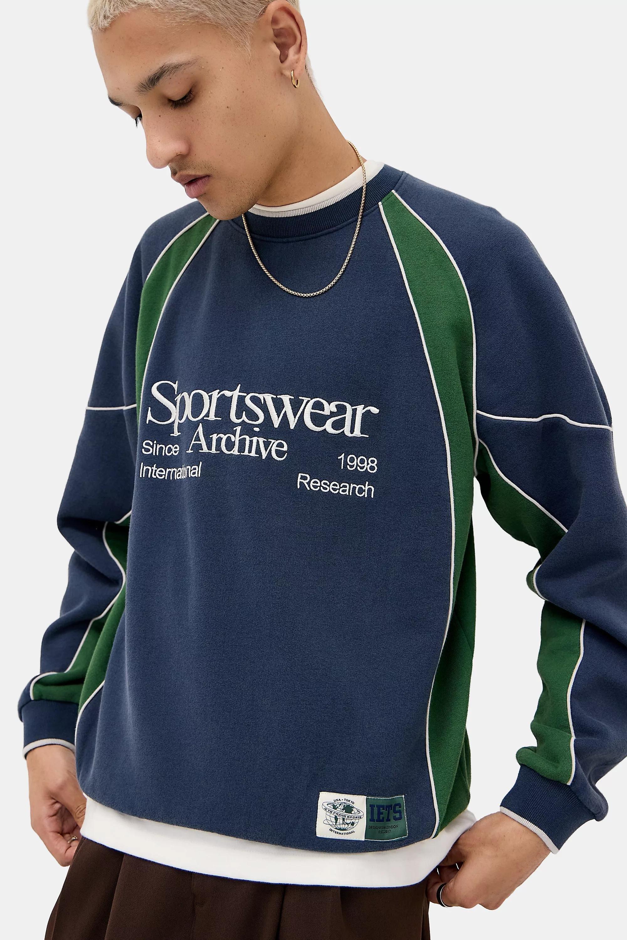 Navy iets frans... Sporty Panel Sweatshirt, NAVY, large image number 3