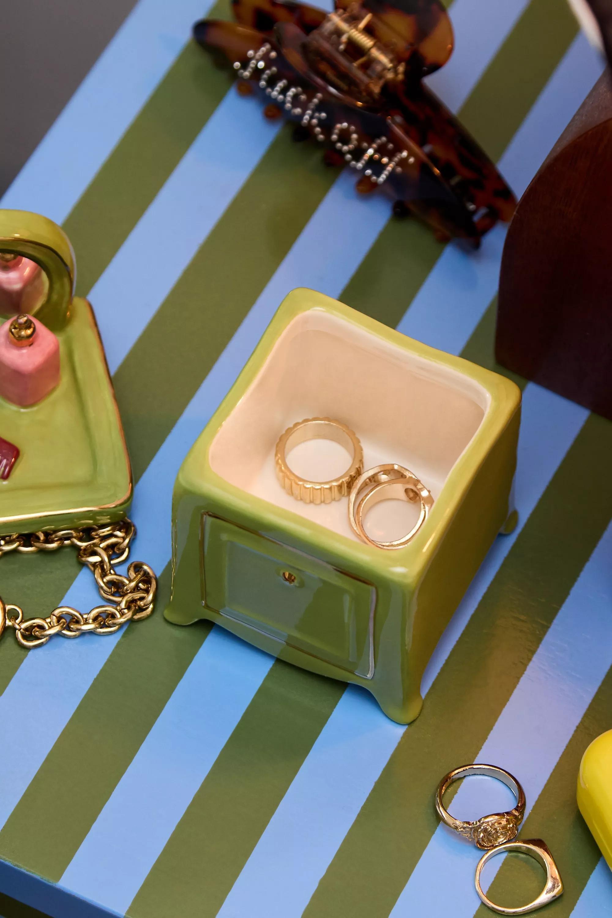 Green Mini Jane Trinket Box, GRN, large image number 3