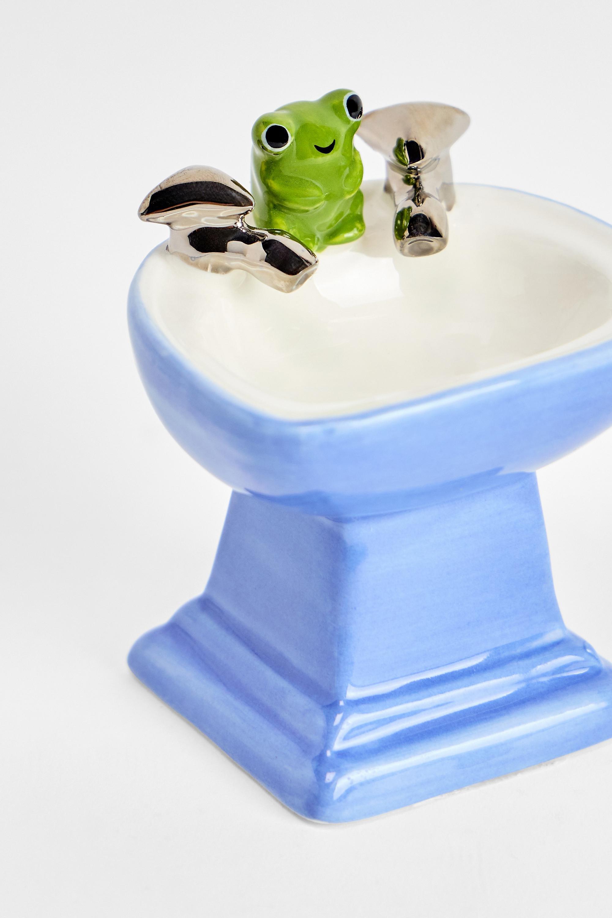 Blue Mini Sink Trinket Tray, BLUE, large image number 1