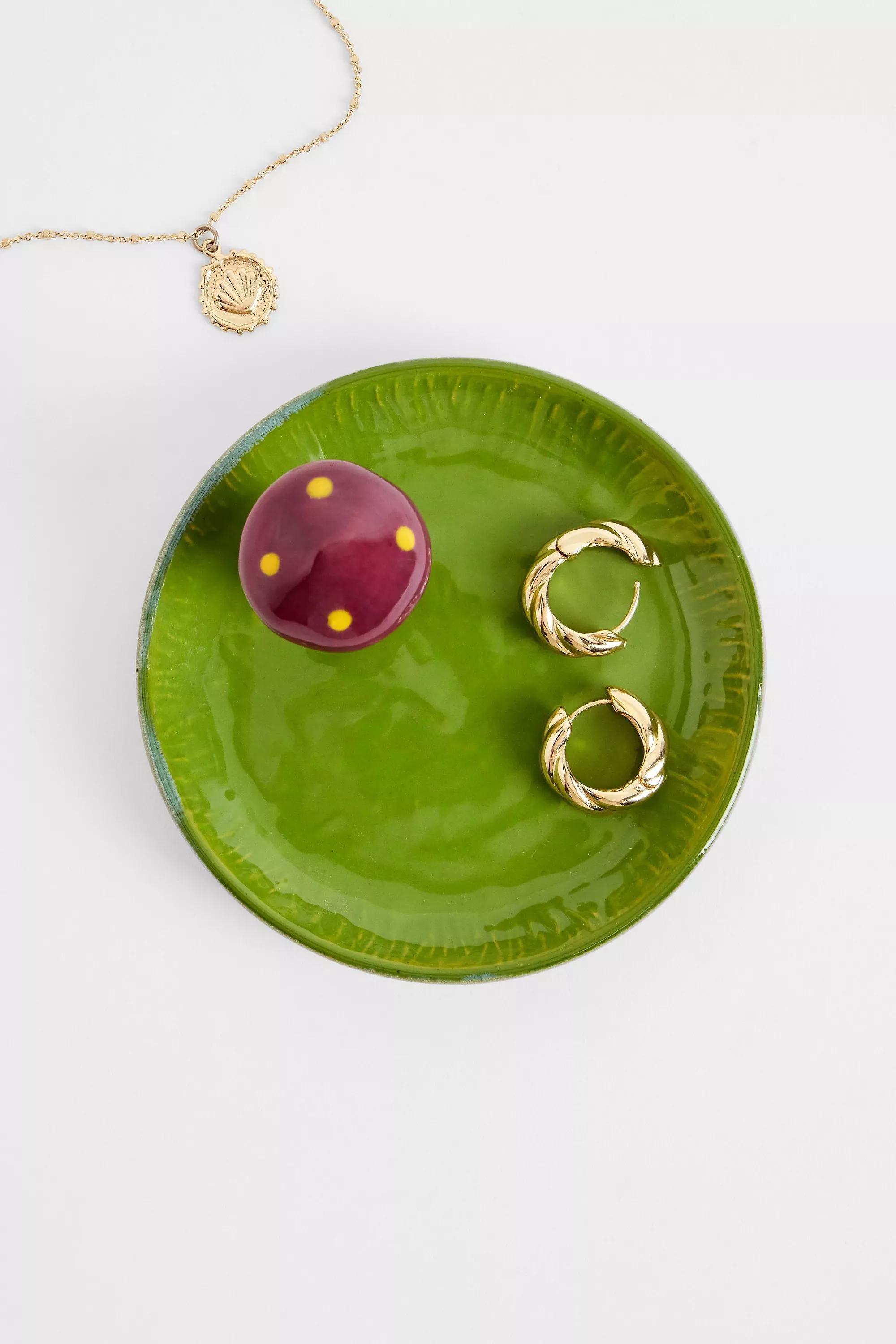 Green Mushroom Trinket Dish, GRN, large image number 2