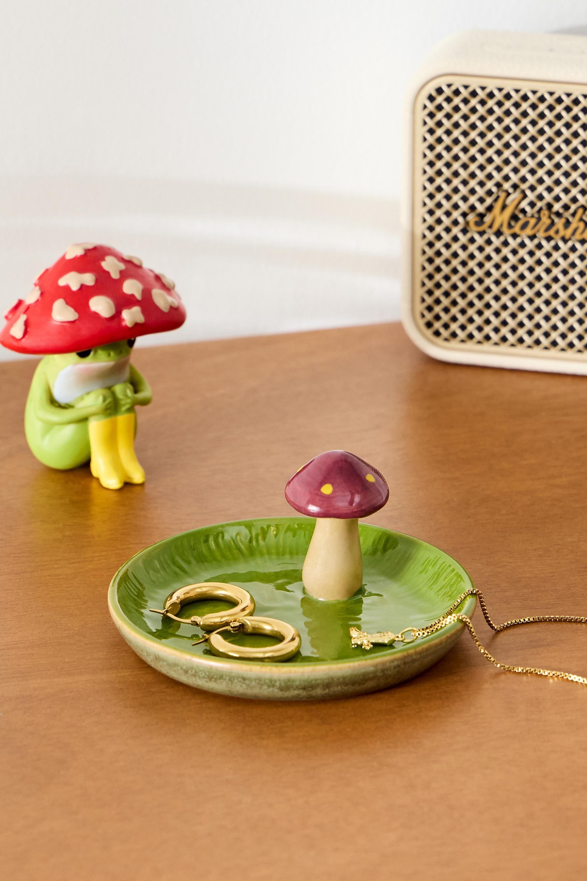 Green Mushroom Trinket Dish, GRN, large image number 3