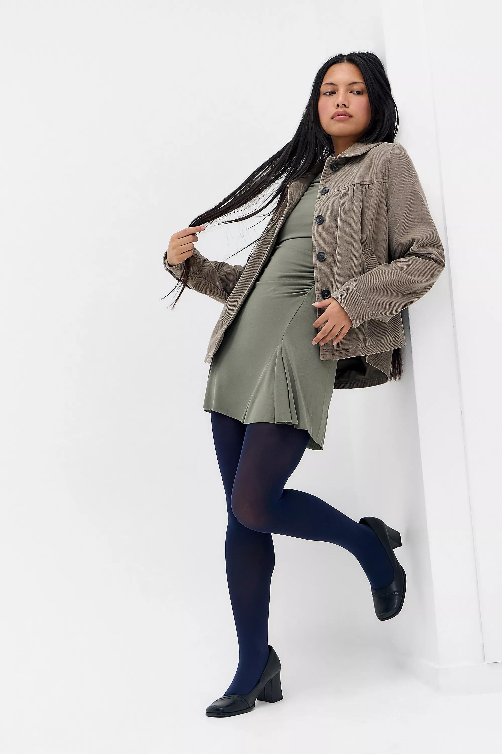 Khaki Silence + Noise Detailed Mini Dress, KHAKI, large image number 5