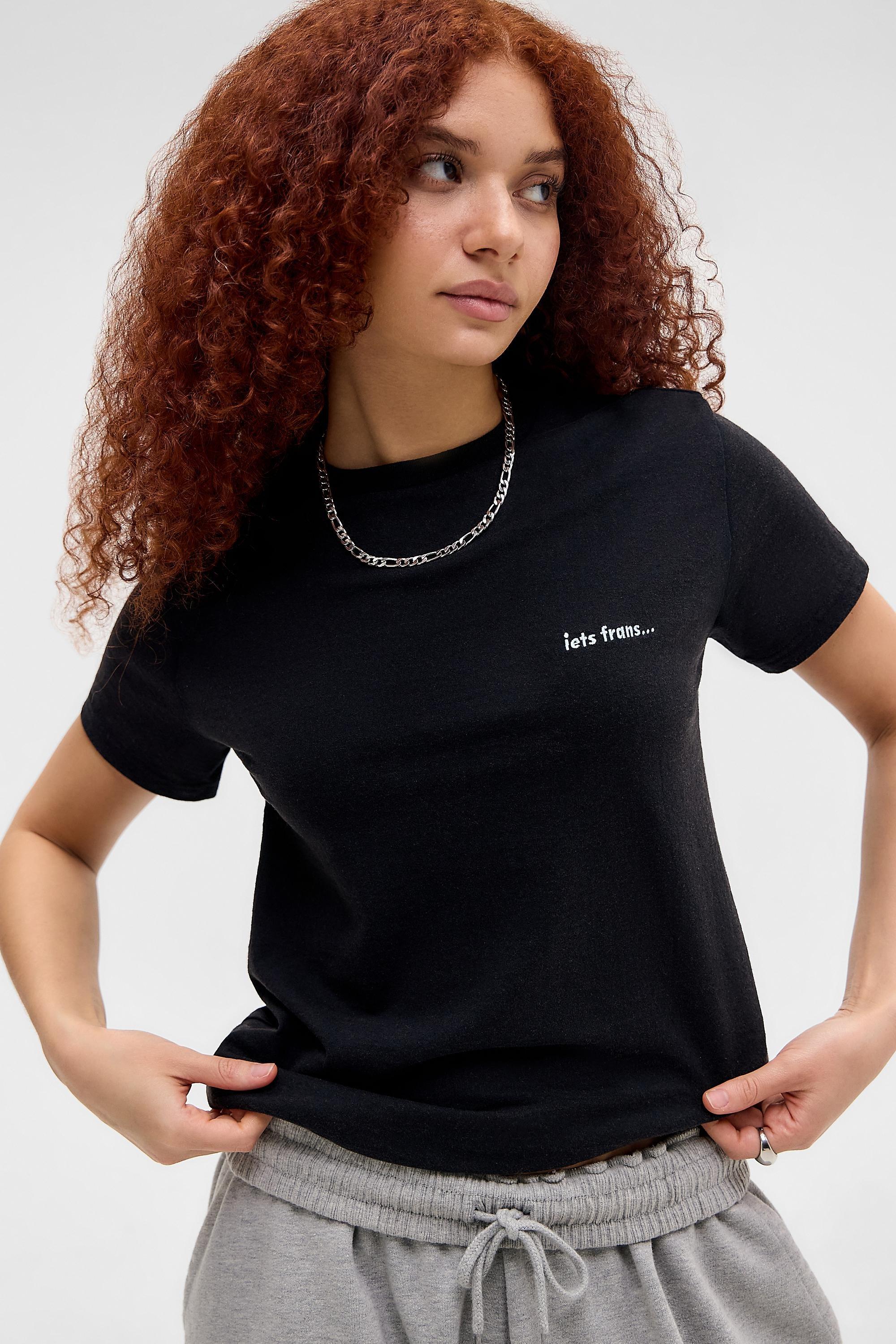 Black iets frans... Relaxed T-Shirt, BLK, medium