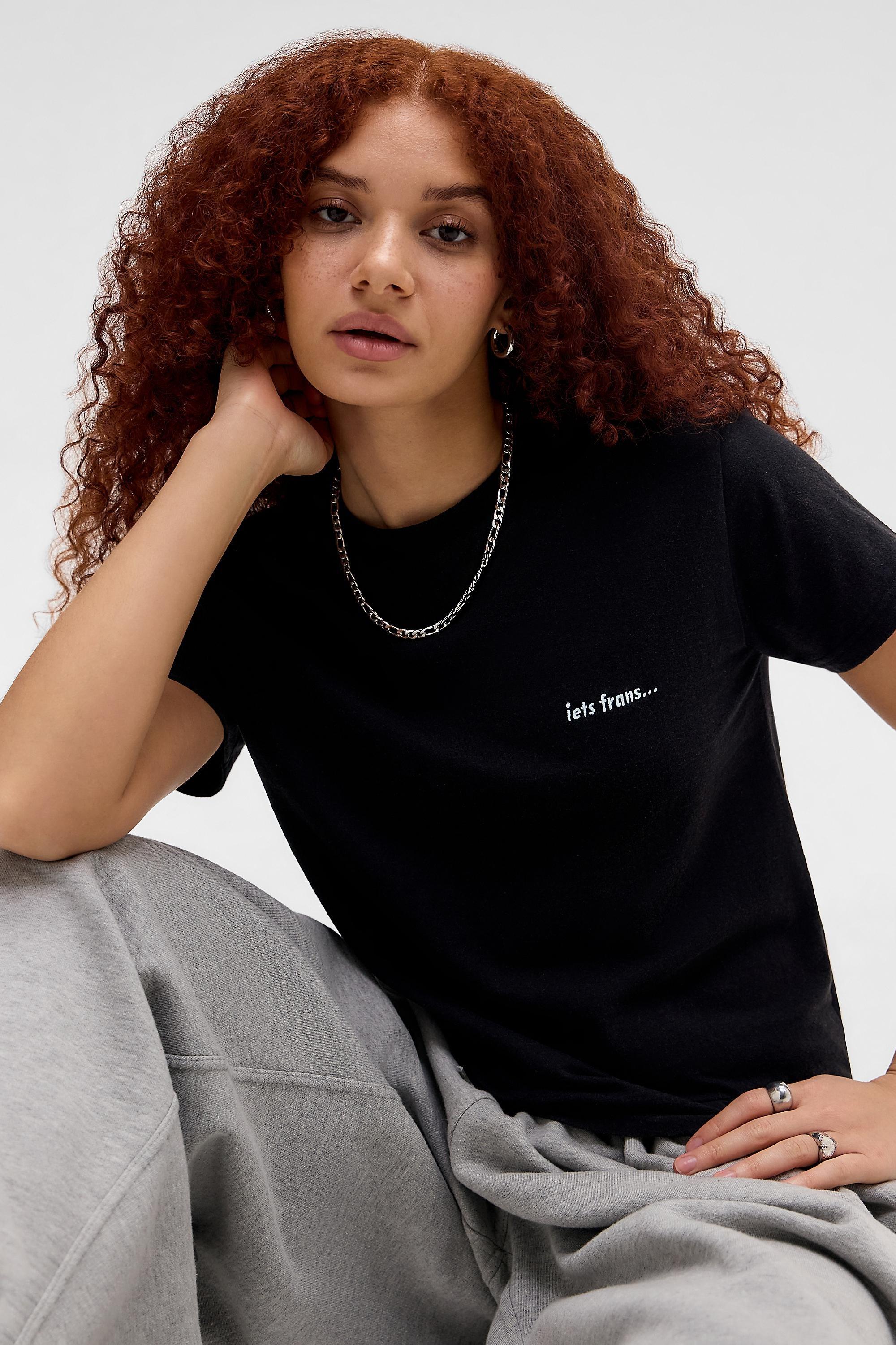 Black iets frans... Relaxed T-Shirt, BLK, large image number 2