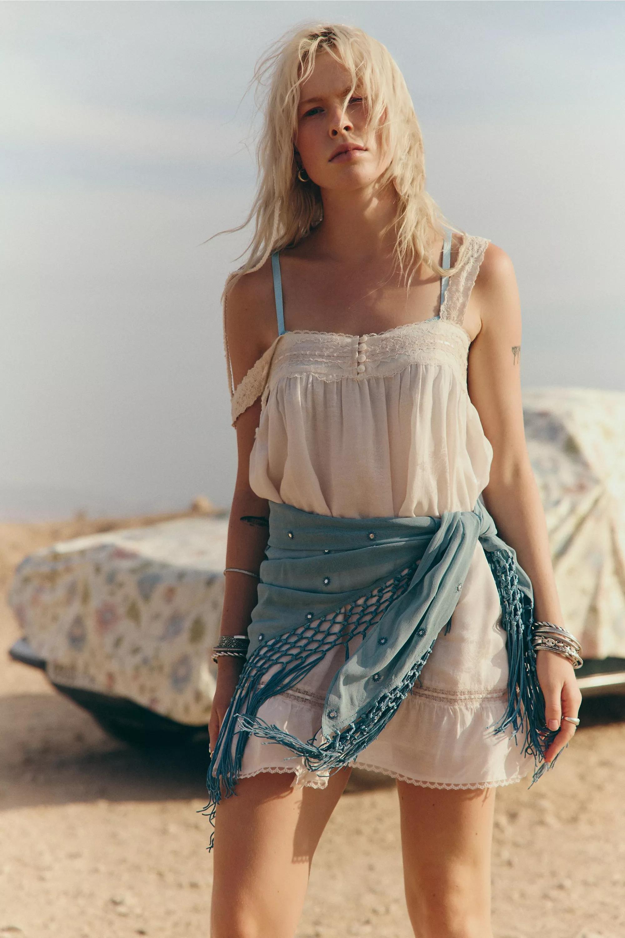 Pink Light Before Dark Frida Prarie Dress, PINK, large image number 0