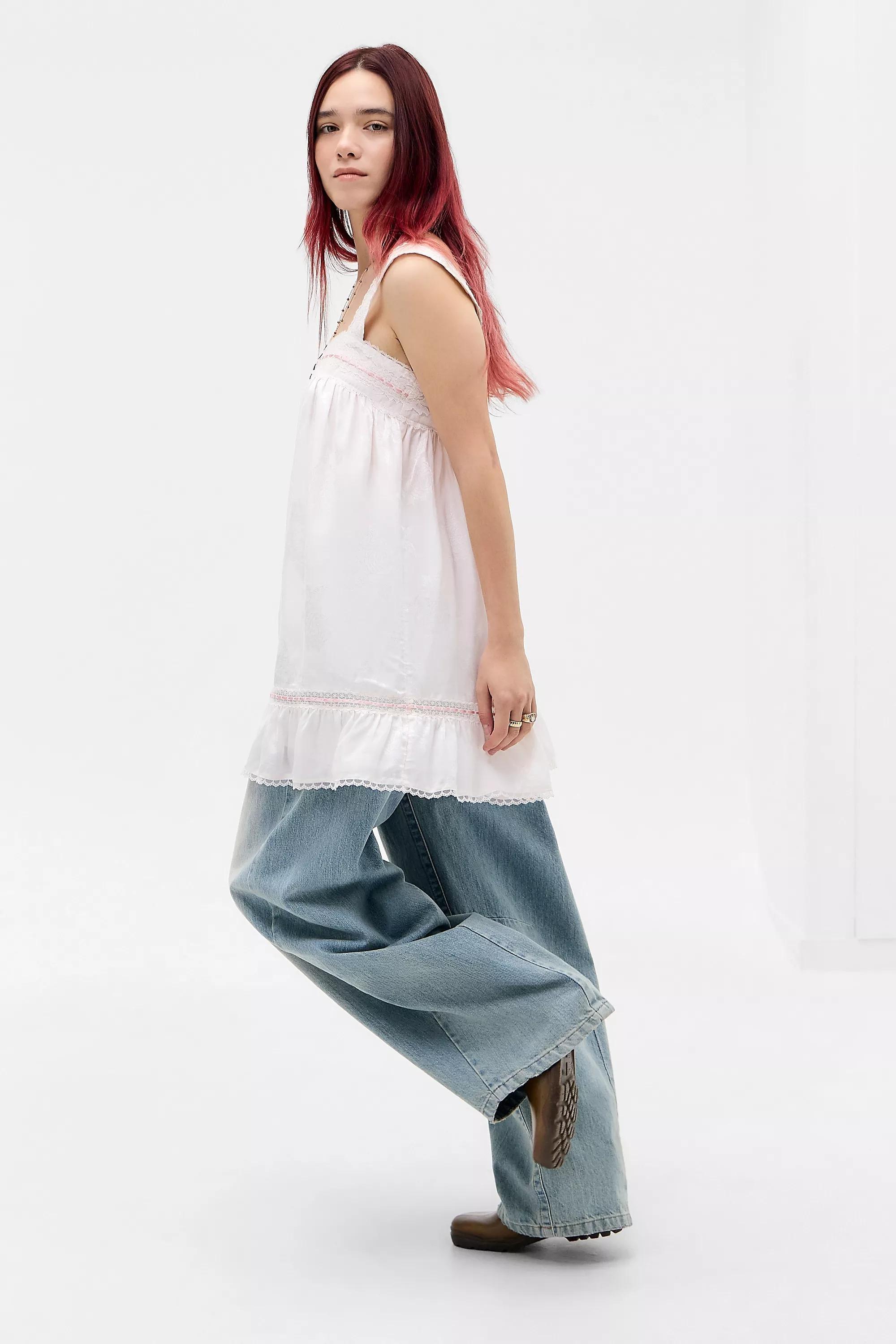 Pink Light Before Dark Frida Prarie Dress, PINK, large image number 3