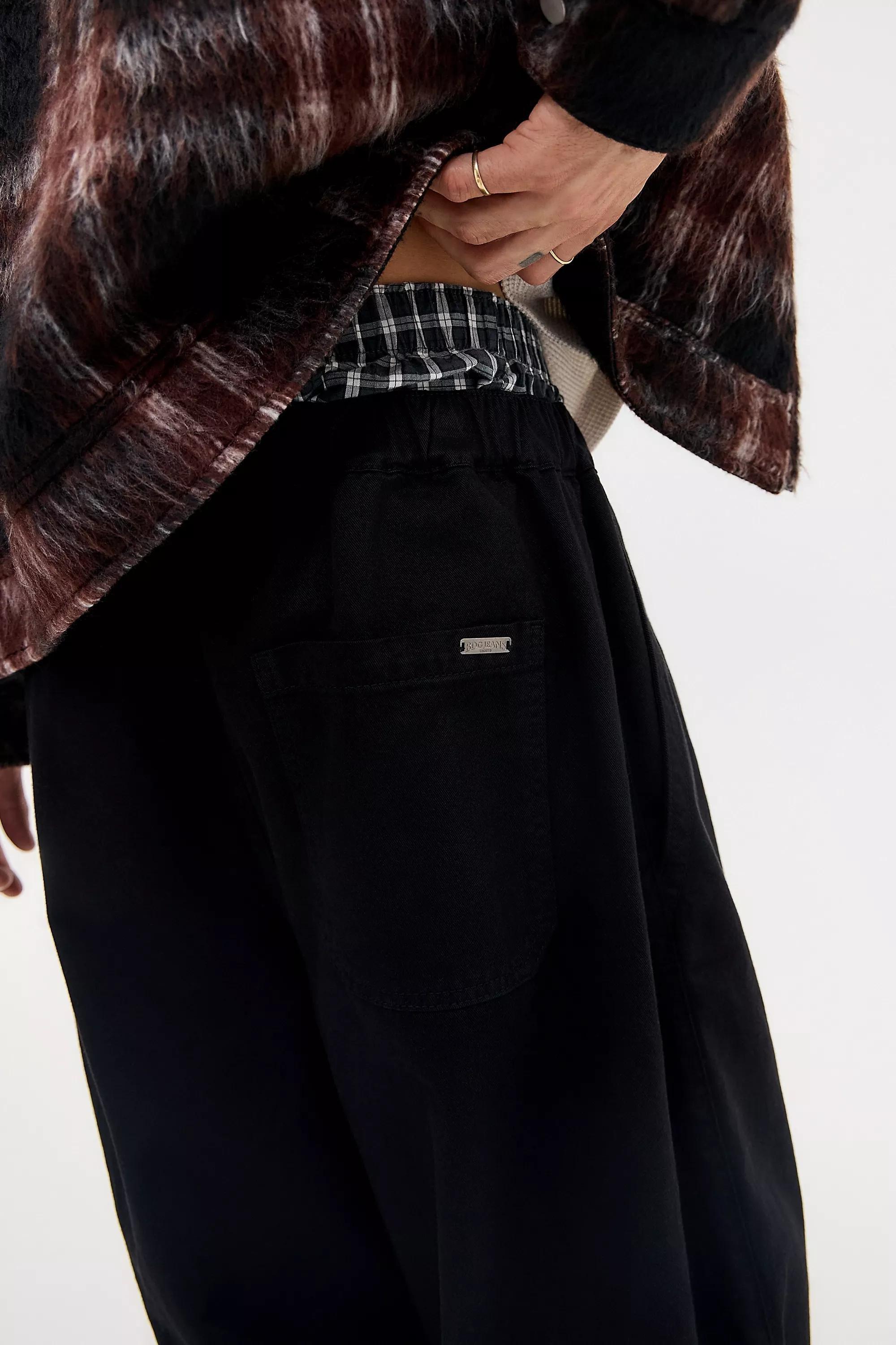 Black Bdg Bobbi Twill Trousers, BLK, large image number 3