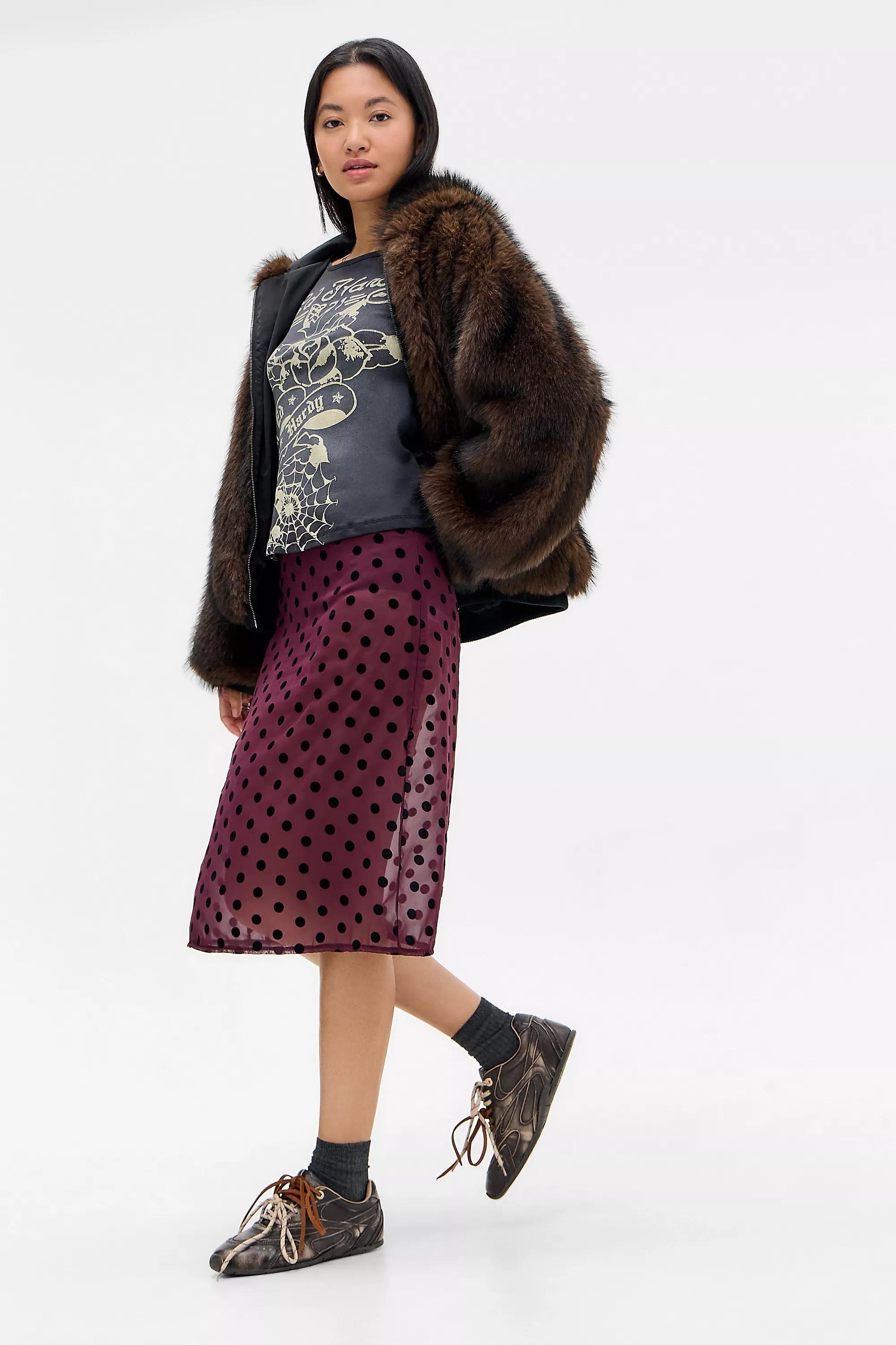 Black Ed Hardy Uo Black Off-Shoulder T-Shirt, BLK, large image number 1