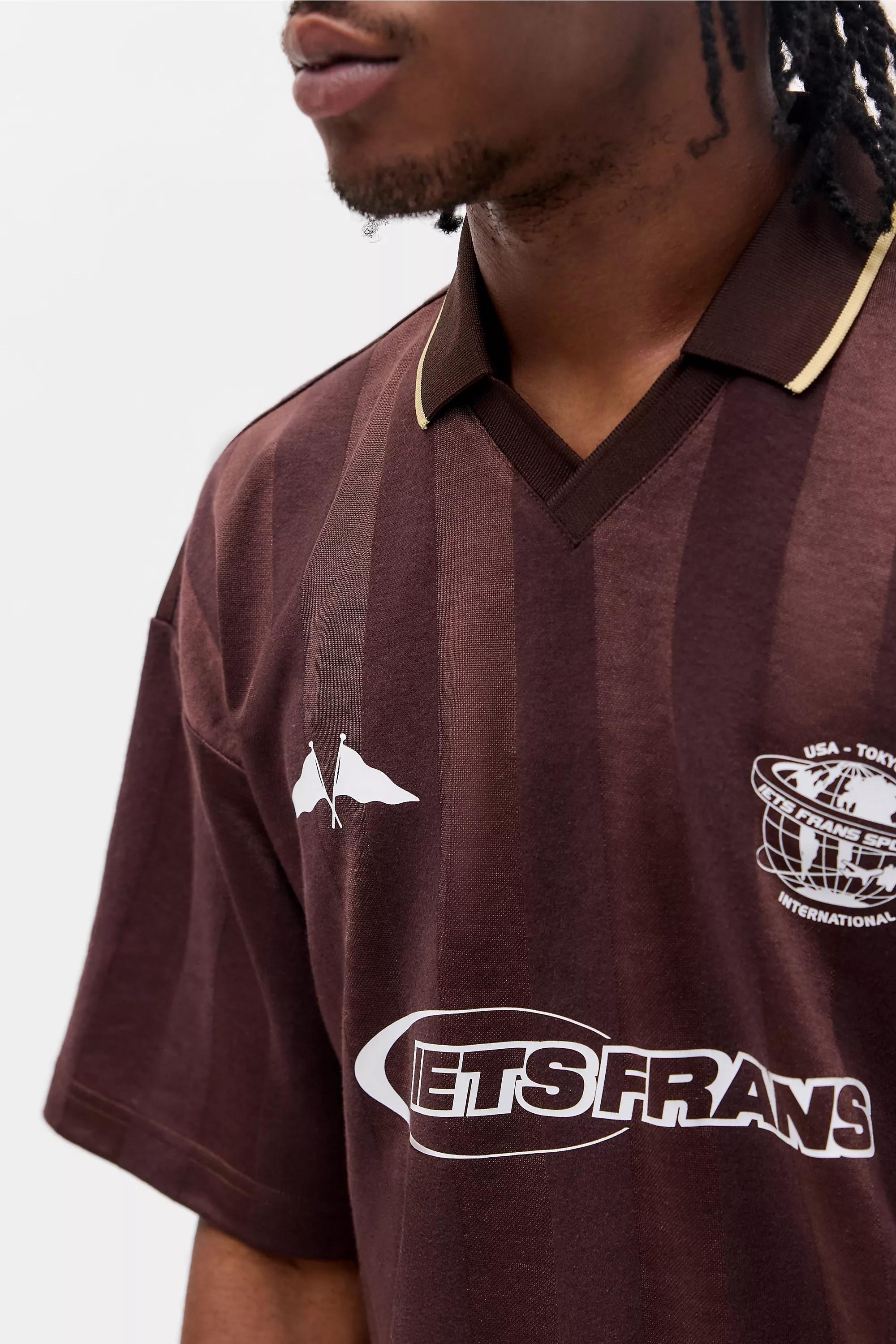 BROWN iets frans... Brown Short Sleeve Football T-Shirt, BRN, large image number 2