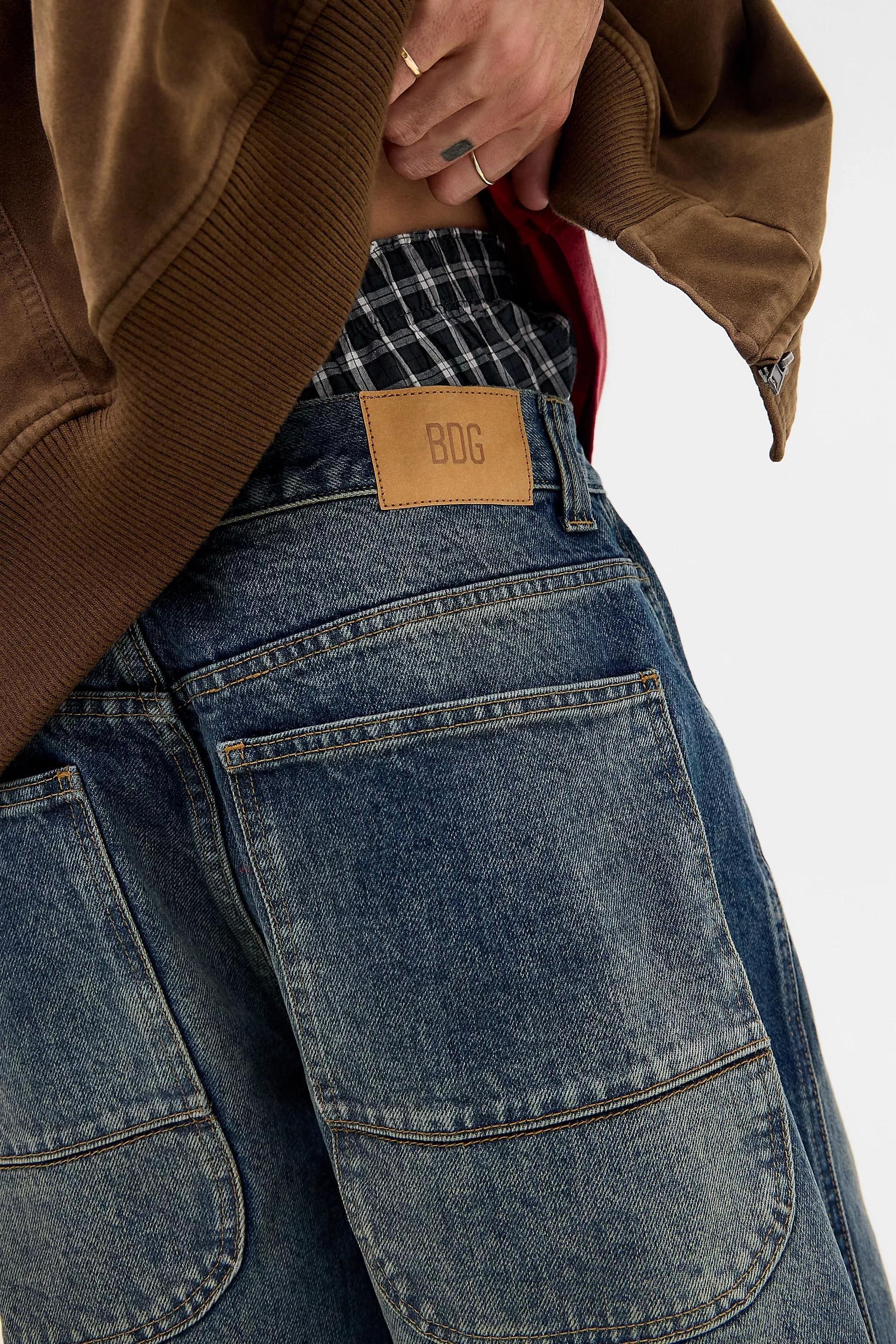 Blue Bdg Vintage Wash Neo Skate Spider Jeans, BLUE, large image number 3