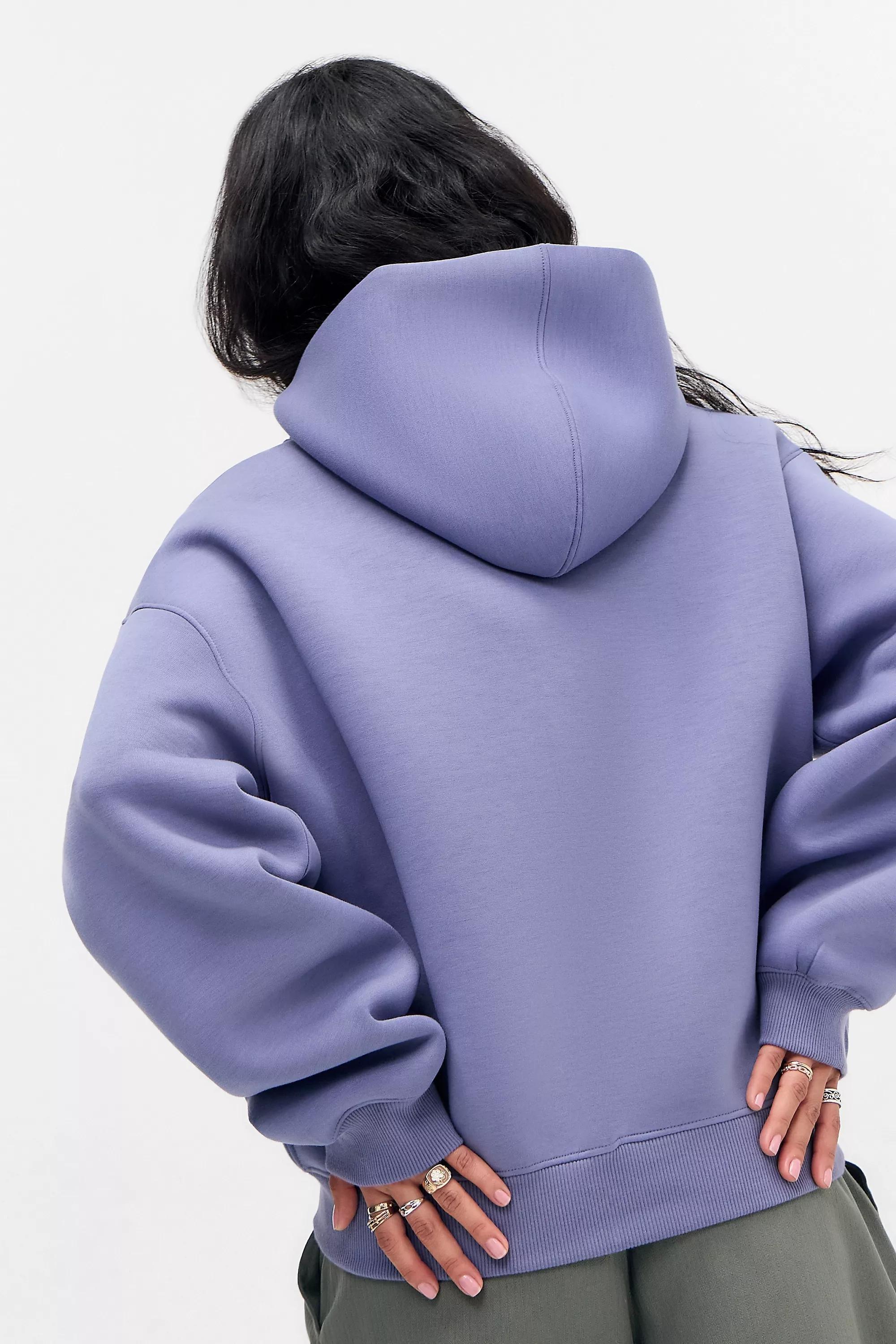 Multicolour iets frans... Blue Granite Scuba Hoodie, STONE BLUE, large image number 3