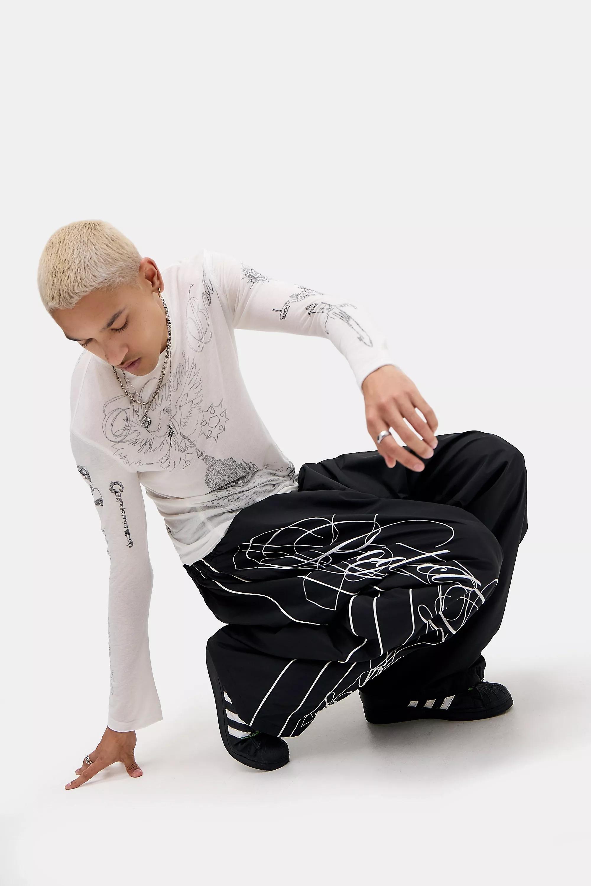 Black Jaded London Tracksuit Bottoms, BLK, large image number 1