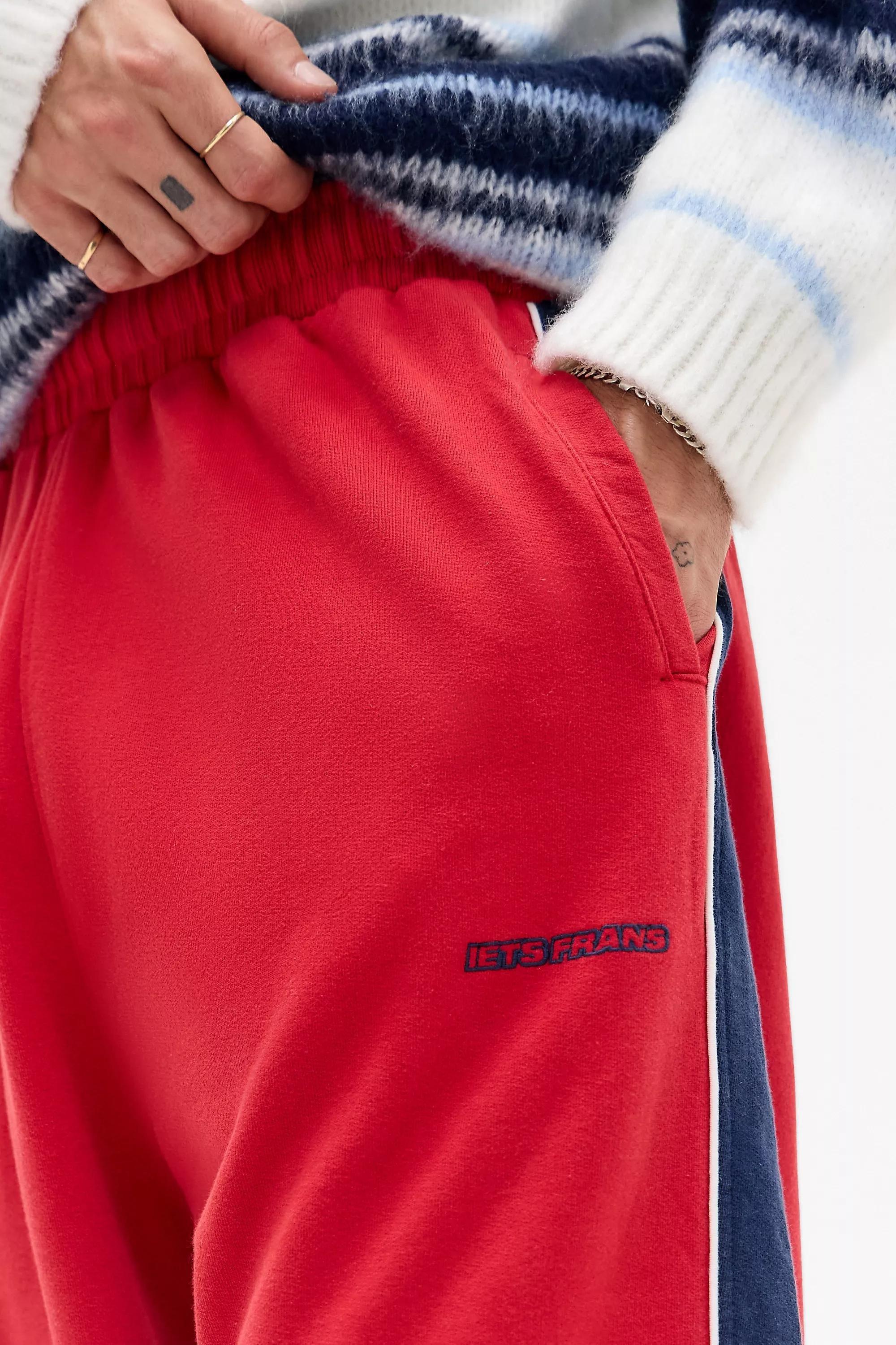 Red iets frans... Red Panel Harri Joggers, RED, large image number 3