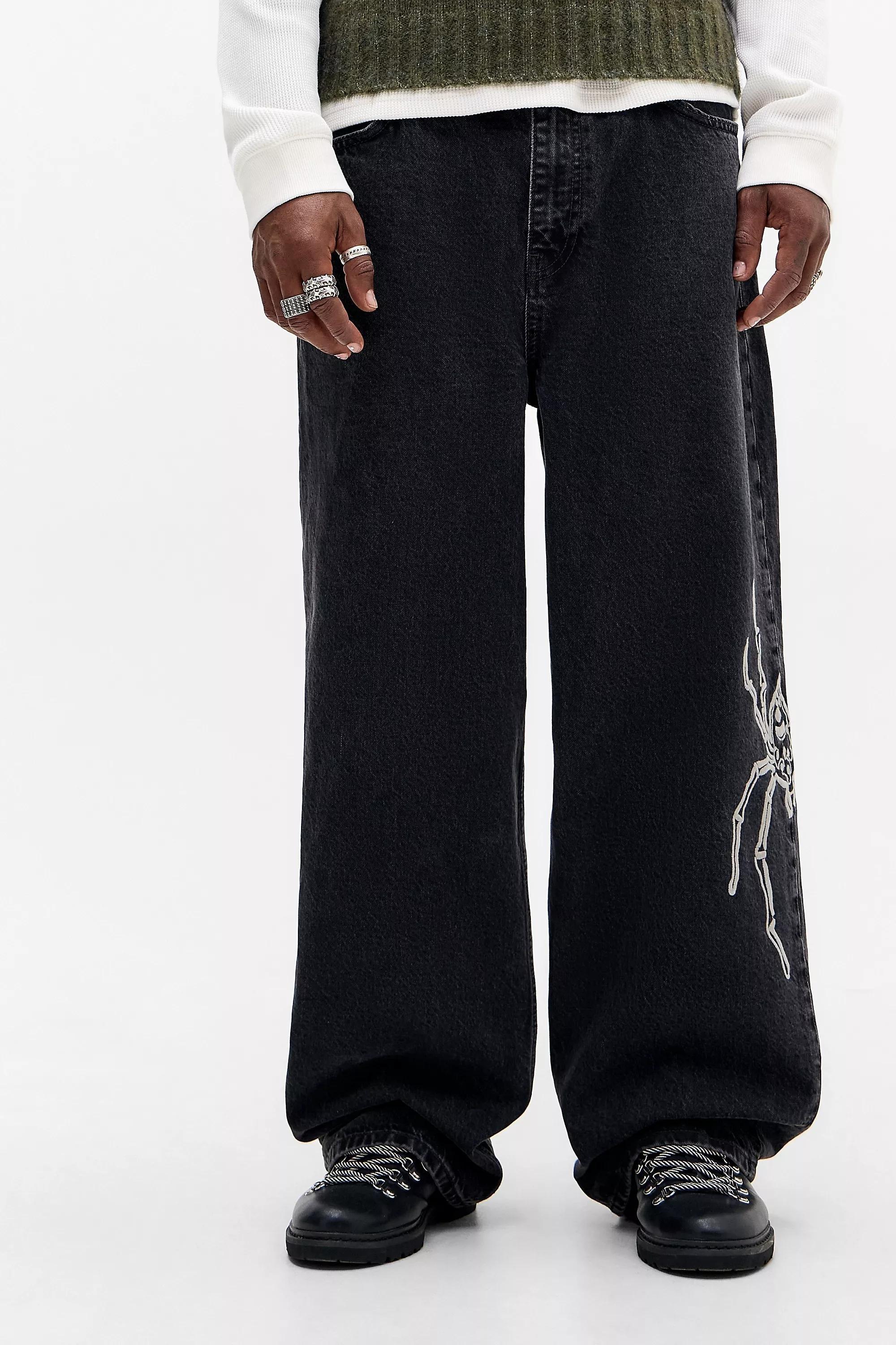 Black Bdg Washed Jack Spider Jeans, BLK, medium
