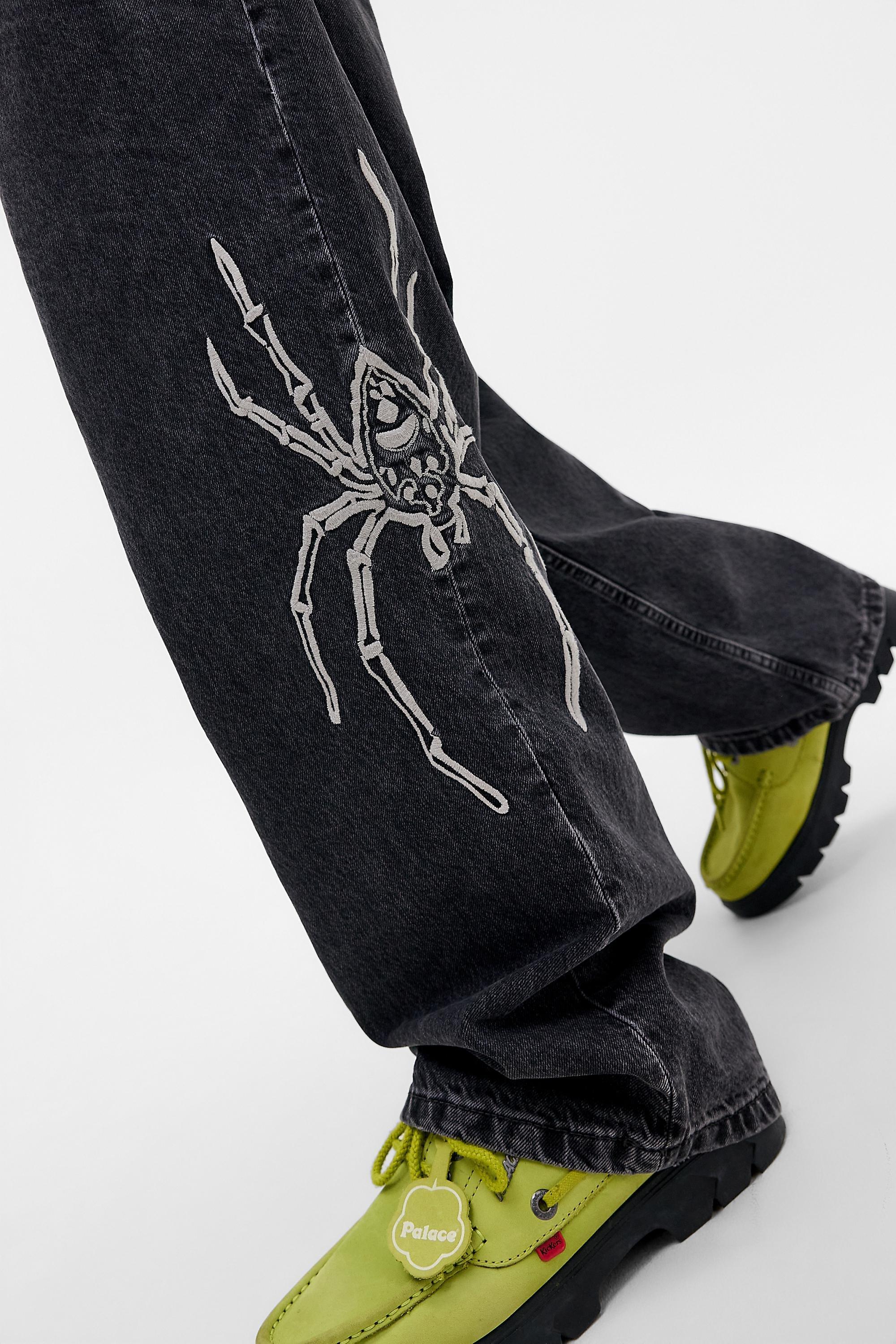 Black Bdg Washed Jack Spider Jeans, BLK, large image number 5