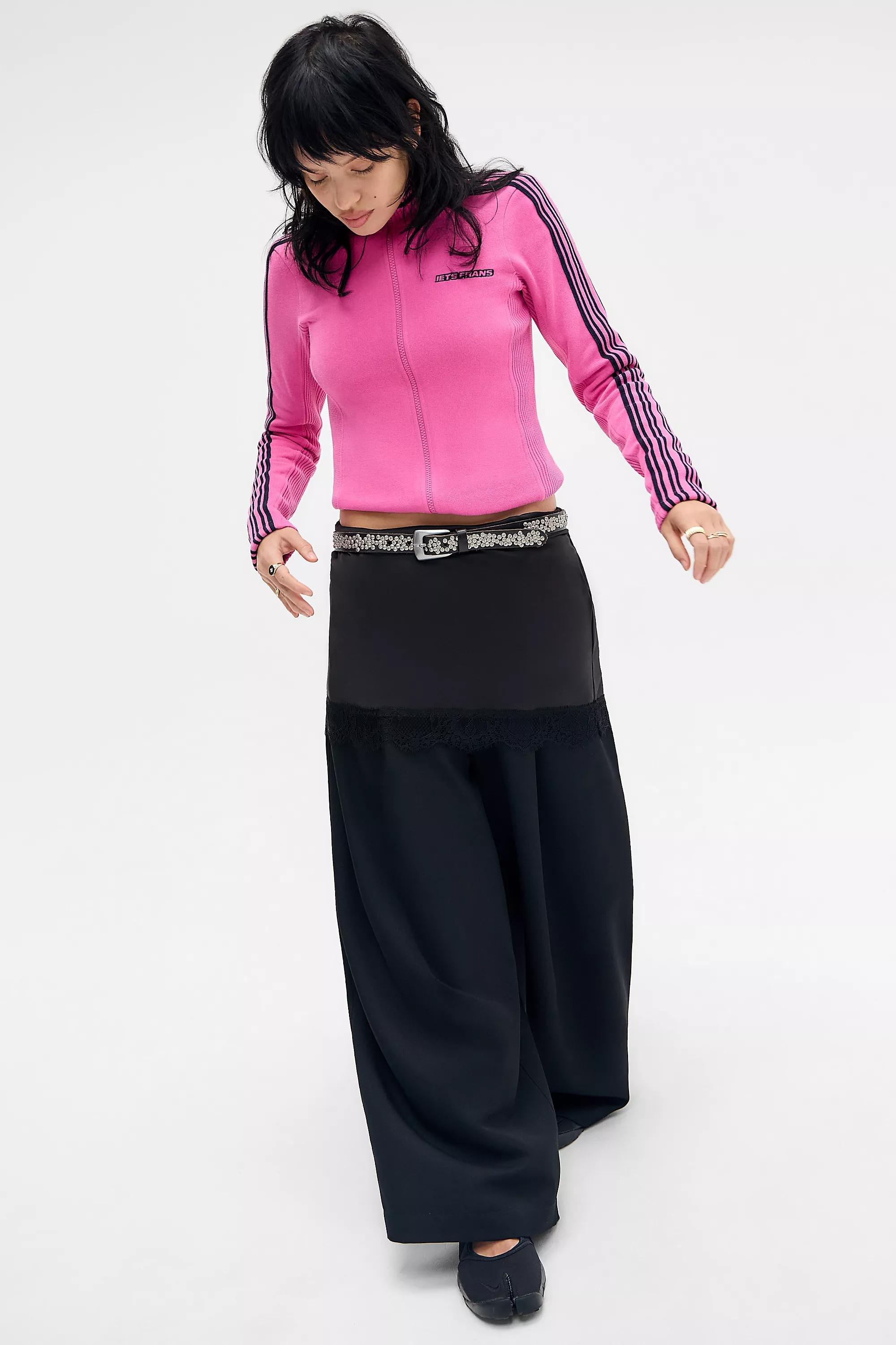 Pink Iets Frans... Trip Track Top, PINK, medium