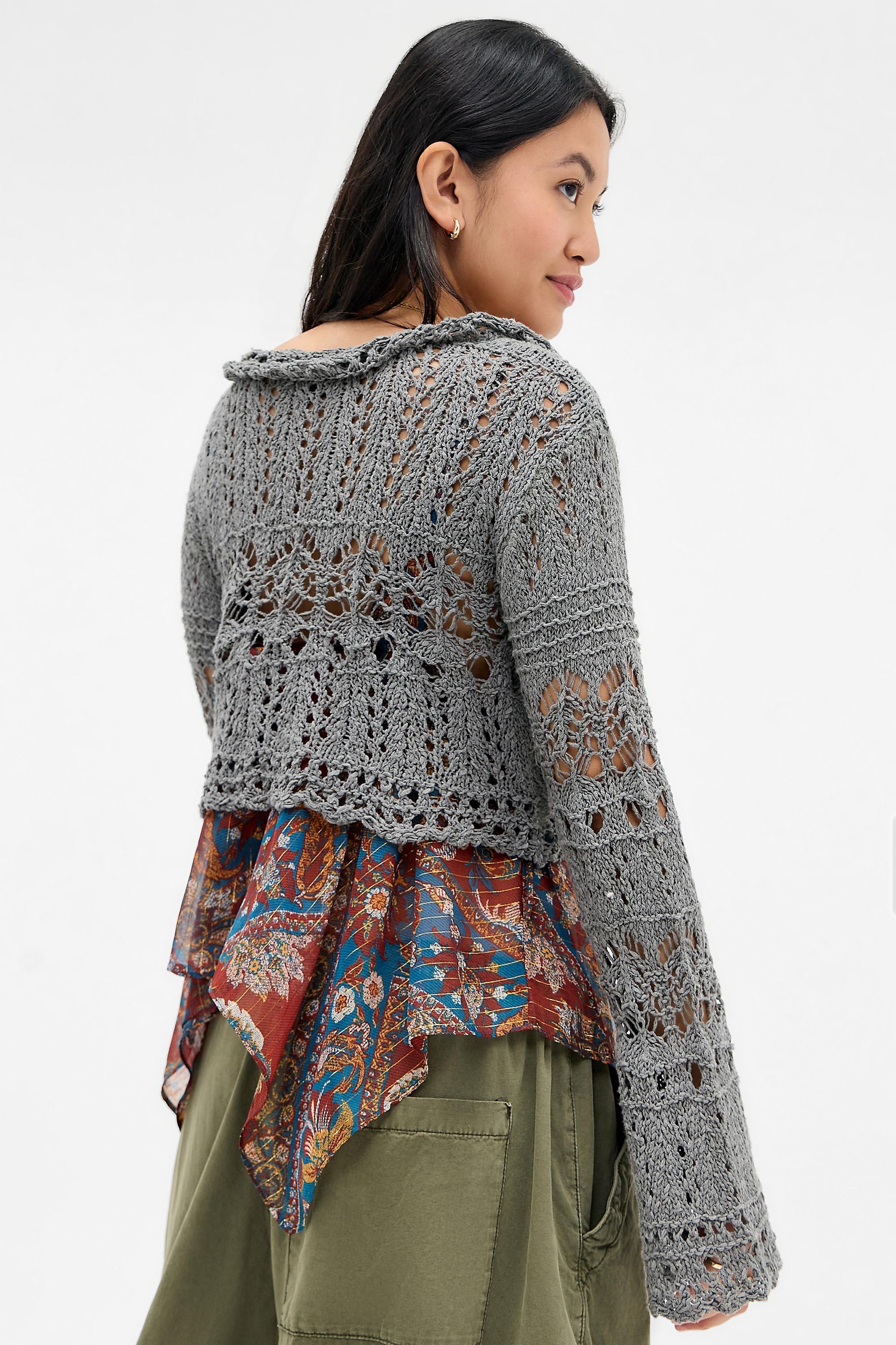 Khaki Bdg Palma Knit Cardigan, KHAKI, large image number 4