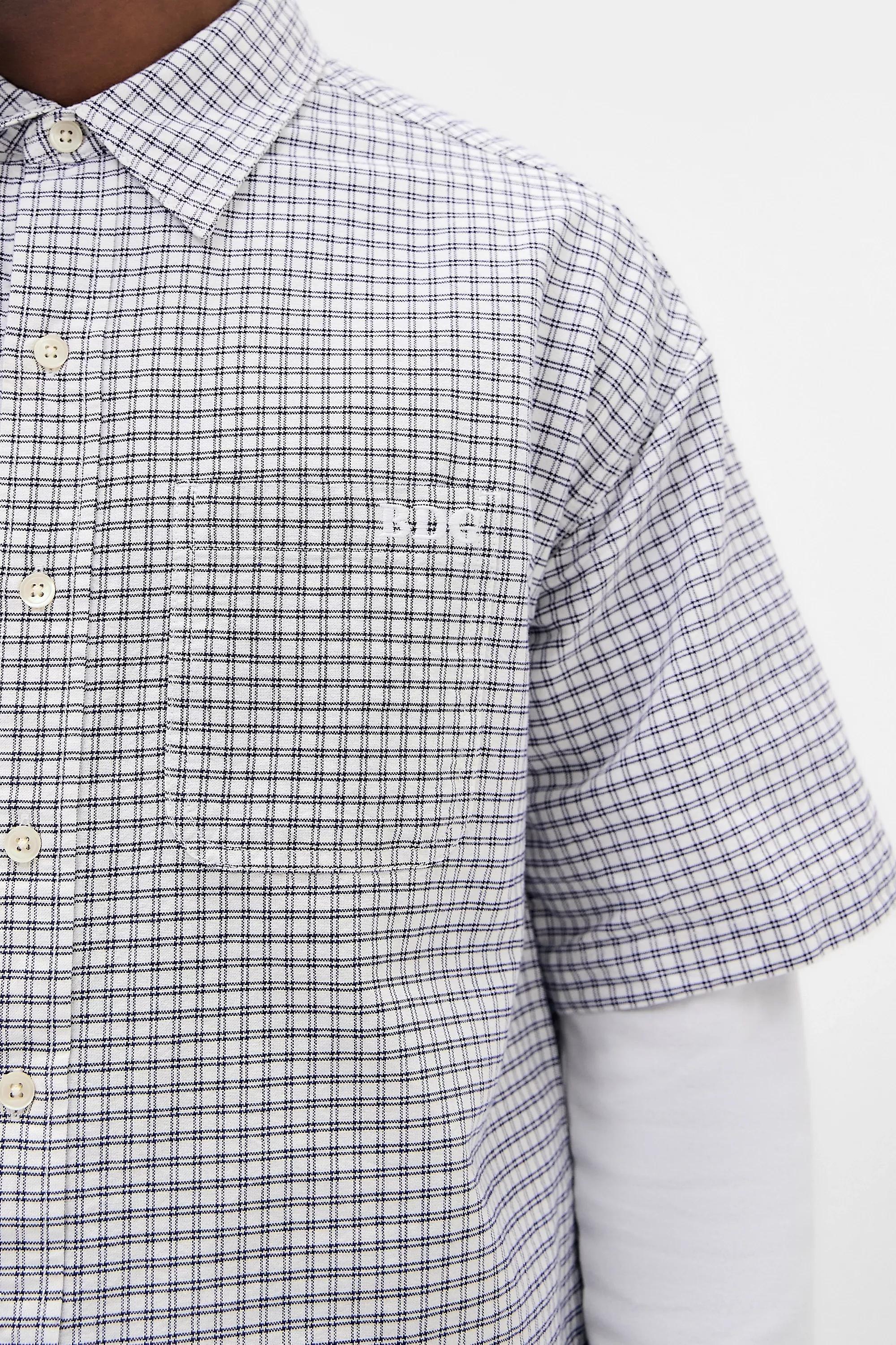 Cream Bdg Cream Arlo Check Short Sleeve Shirt, IVRY, large image number 2